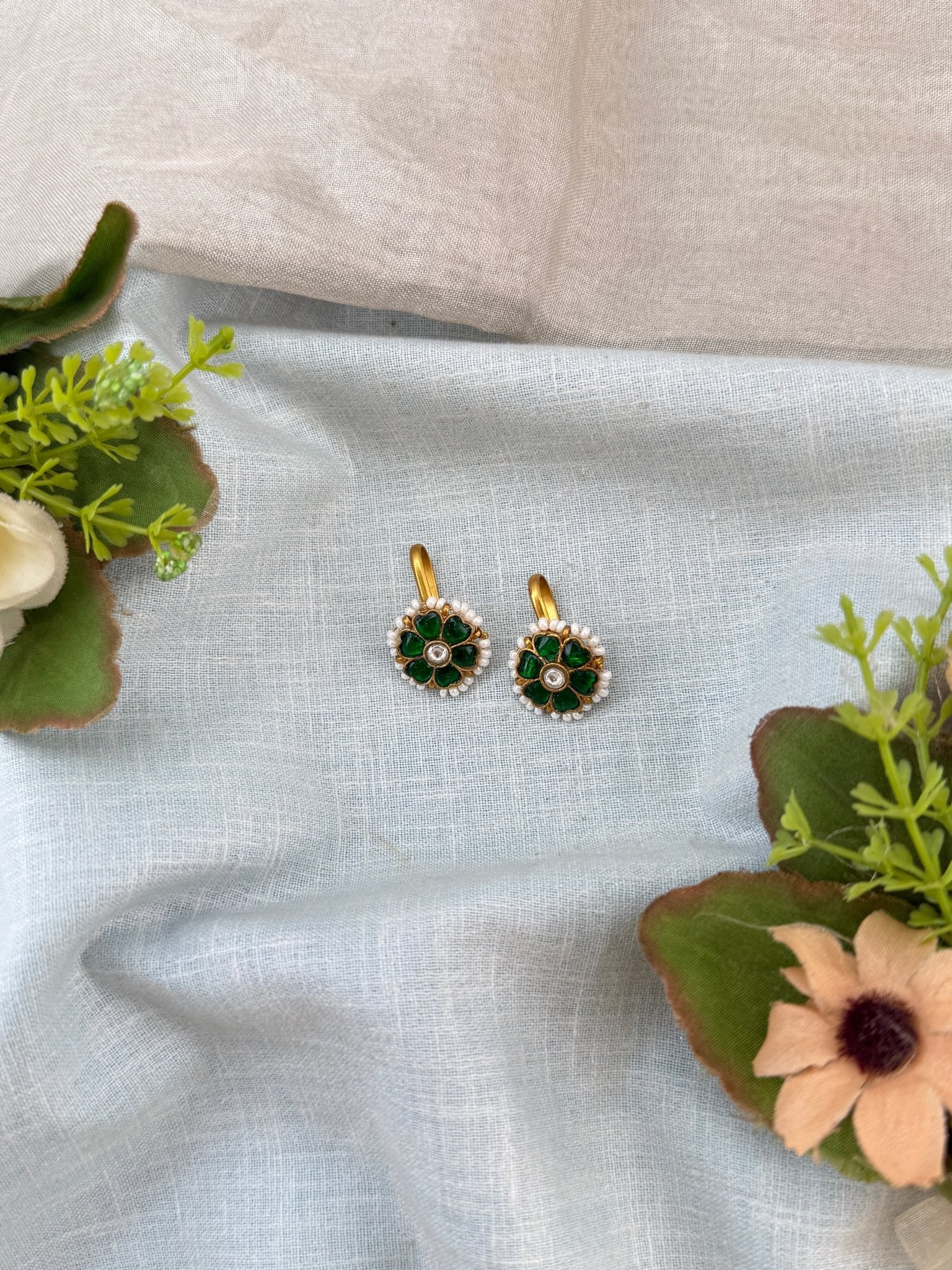 Royal Jadau Kundan Bugadi Earrings 0613 - Mahilas