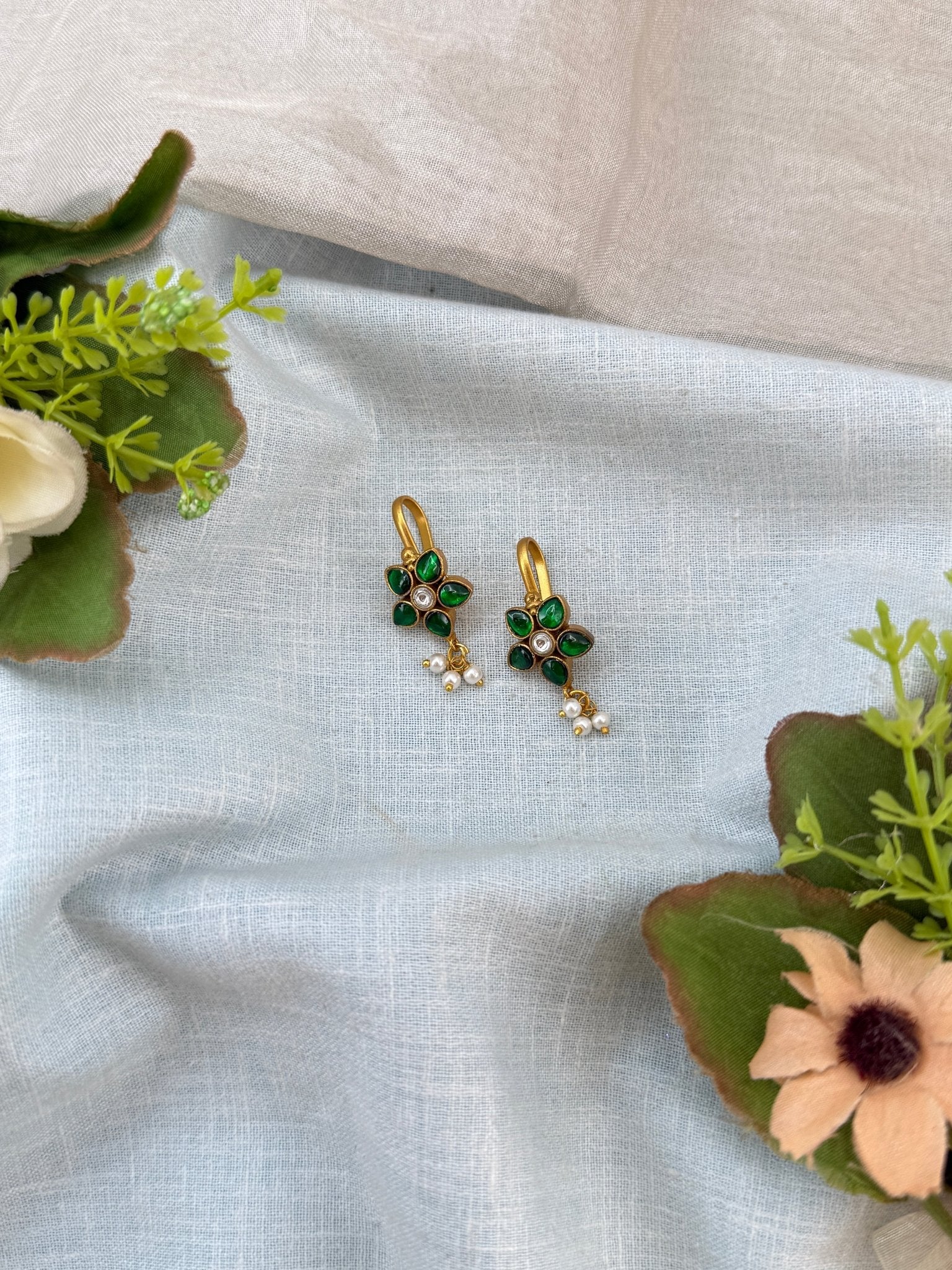 Royal Jadau Kundan Bugadi Earrings 0614 - Mahilas