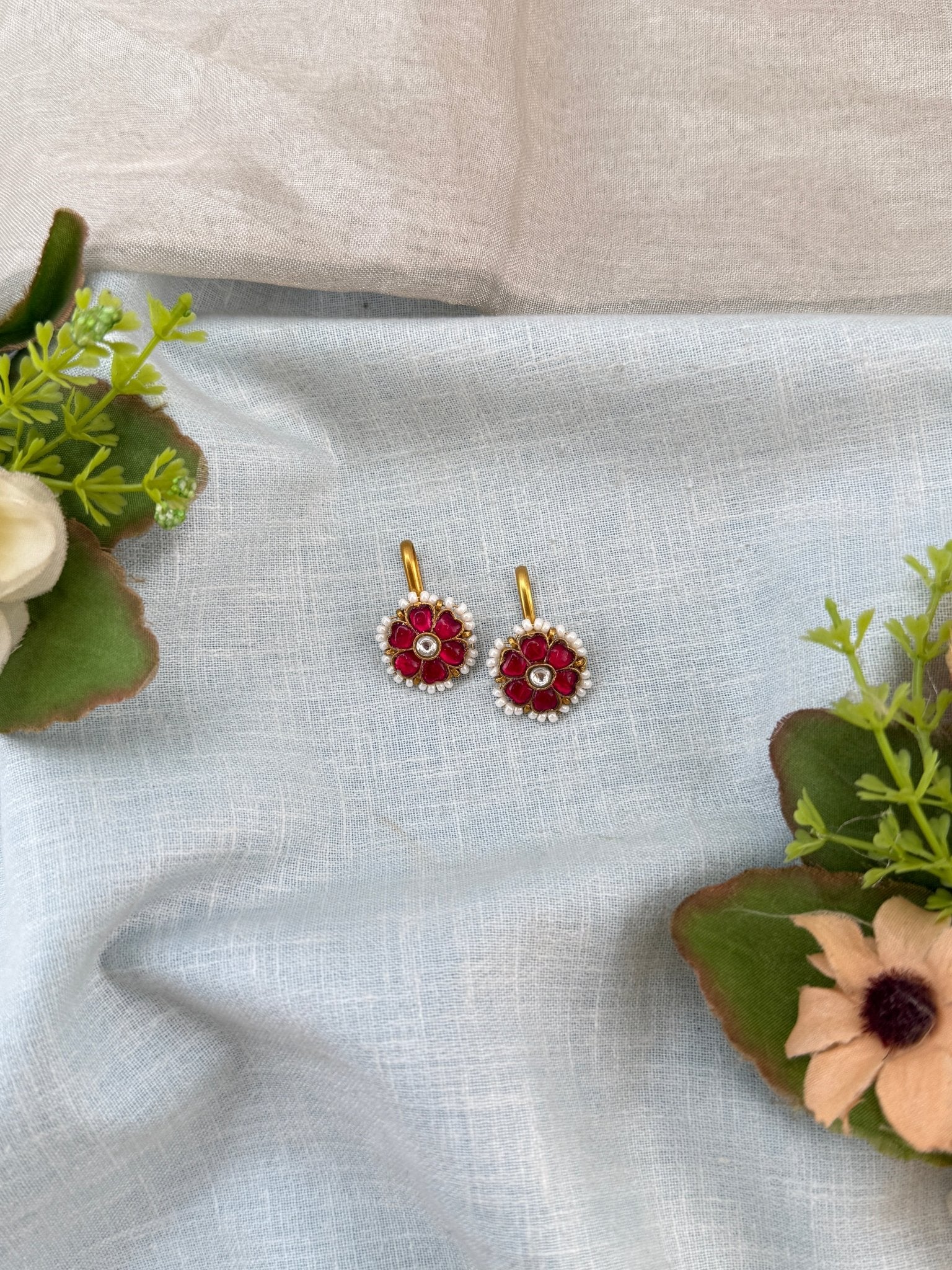 Royal Jadau Kundan Bugadi Earrings 0627 - Mahilas
