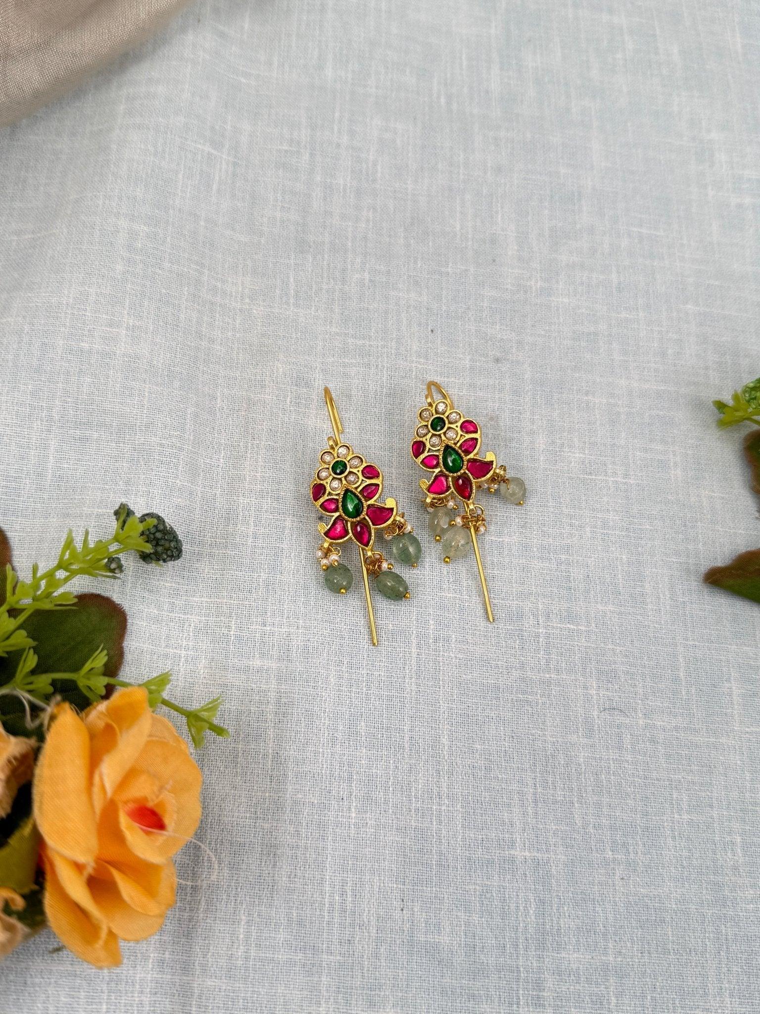 Royal Jadau Kundan Earcuff Earrings 0451 - Mahilas