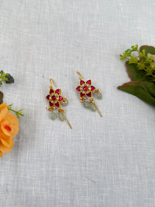 Royal Jadau Kundan Earcuff Earrings 0452 - Mahilas