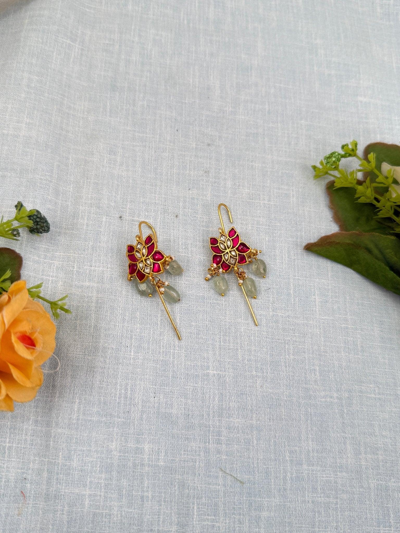 Royal Jadau Kundan Earcuff Earrings 0454 - Mahilas