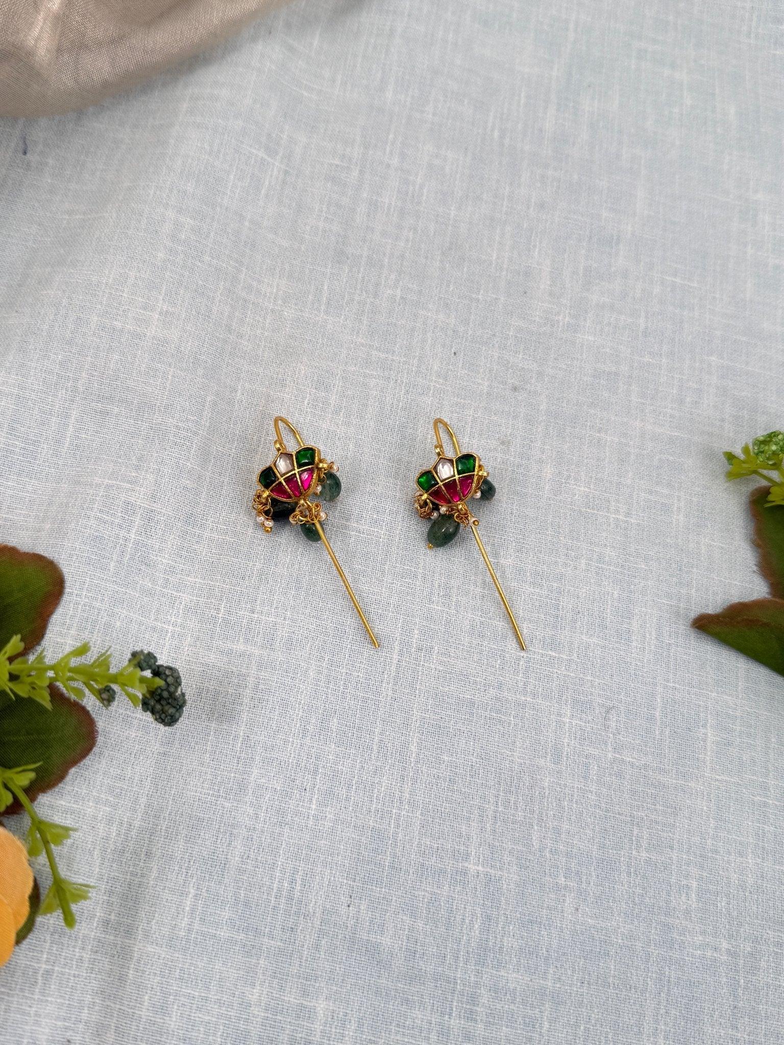 Royal Jadau Kundan Earcuff Earrings 0457 - Mahilas