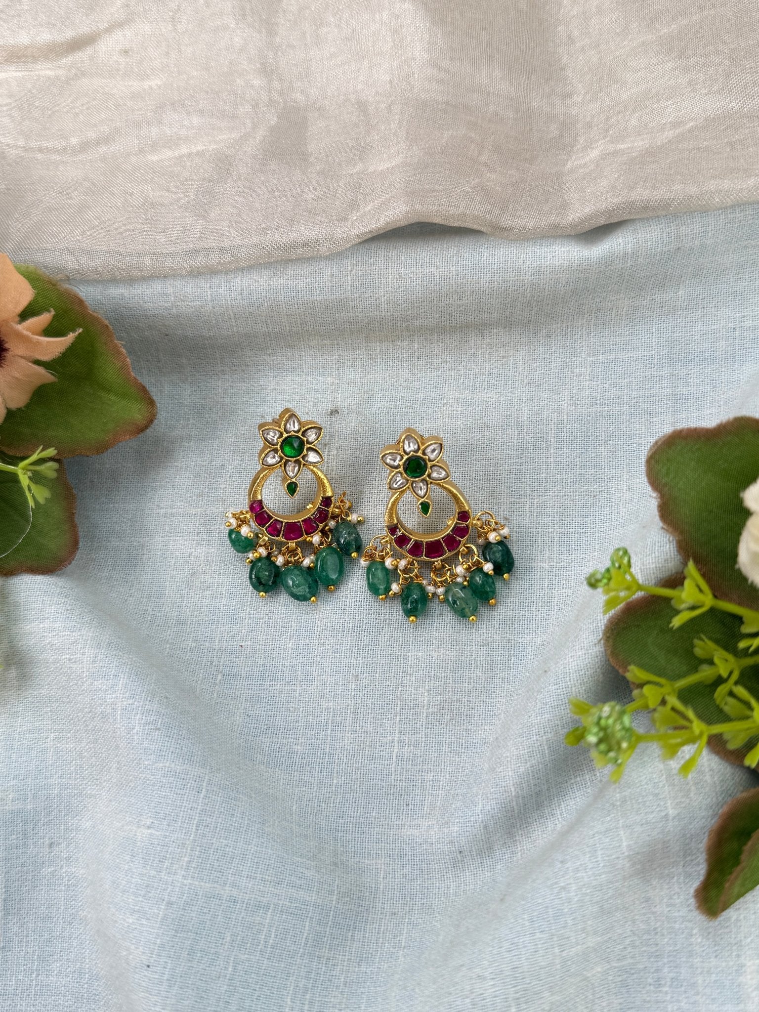 Royal Jadau Kundan Earrings 0603 - Mahilas