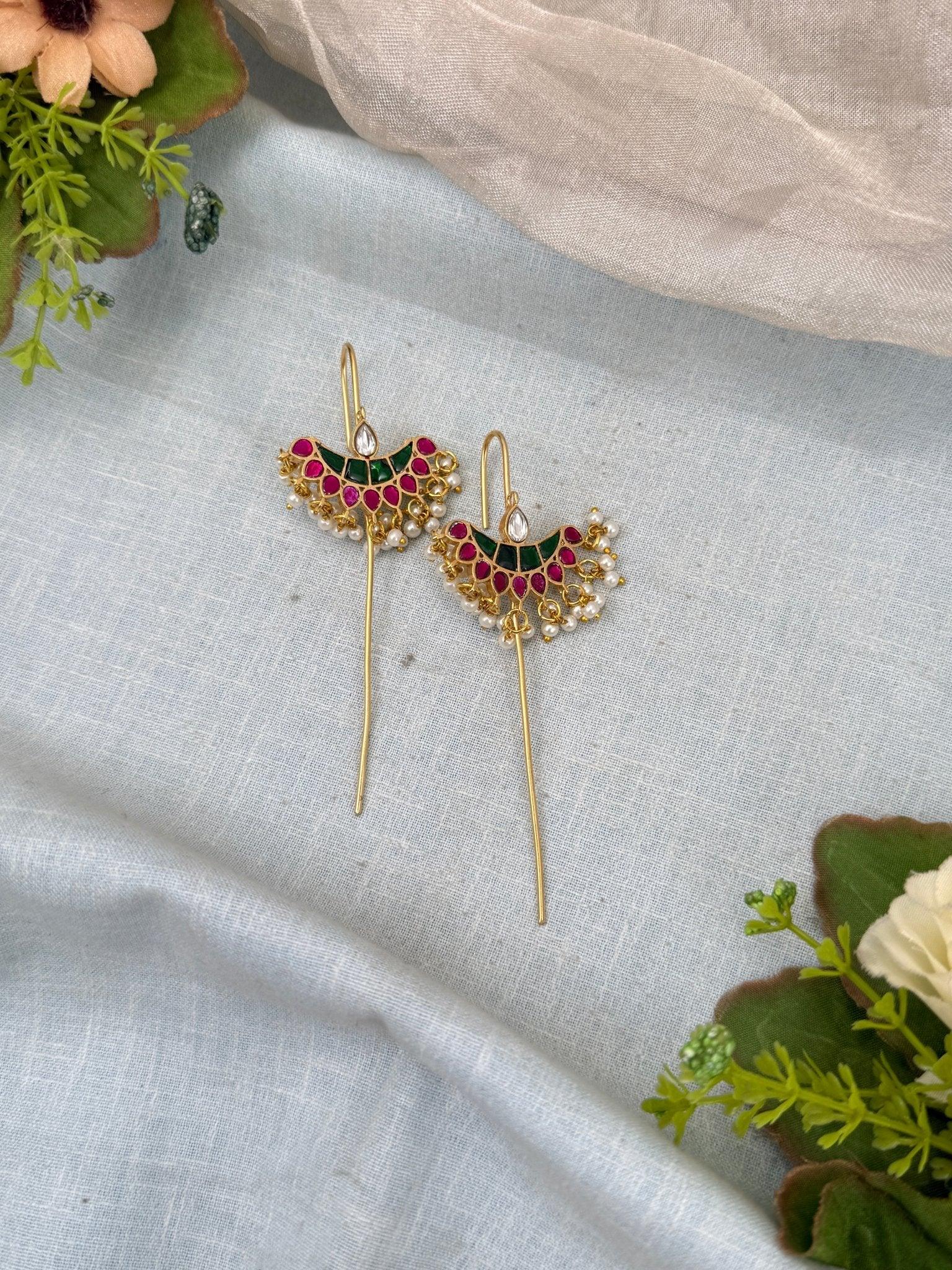 Royal Jadau kundan Jada Hook Bille 436 - Mahilas