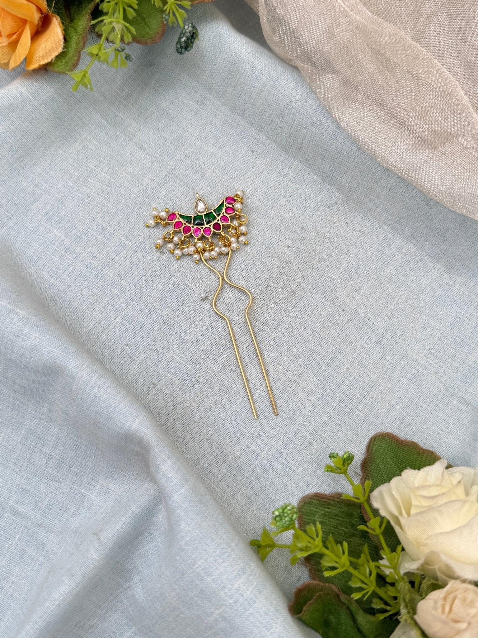 Royal Jadau kundan Jada Hook Bille 441 - Mahilas