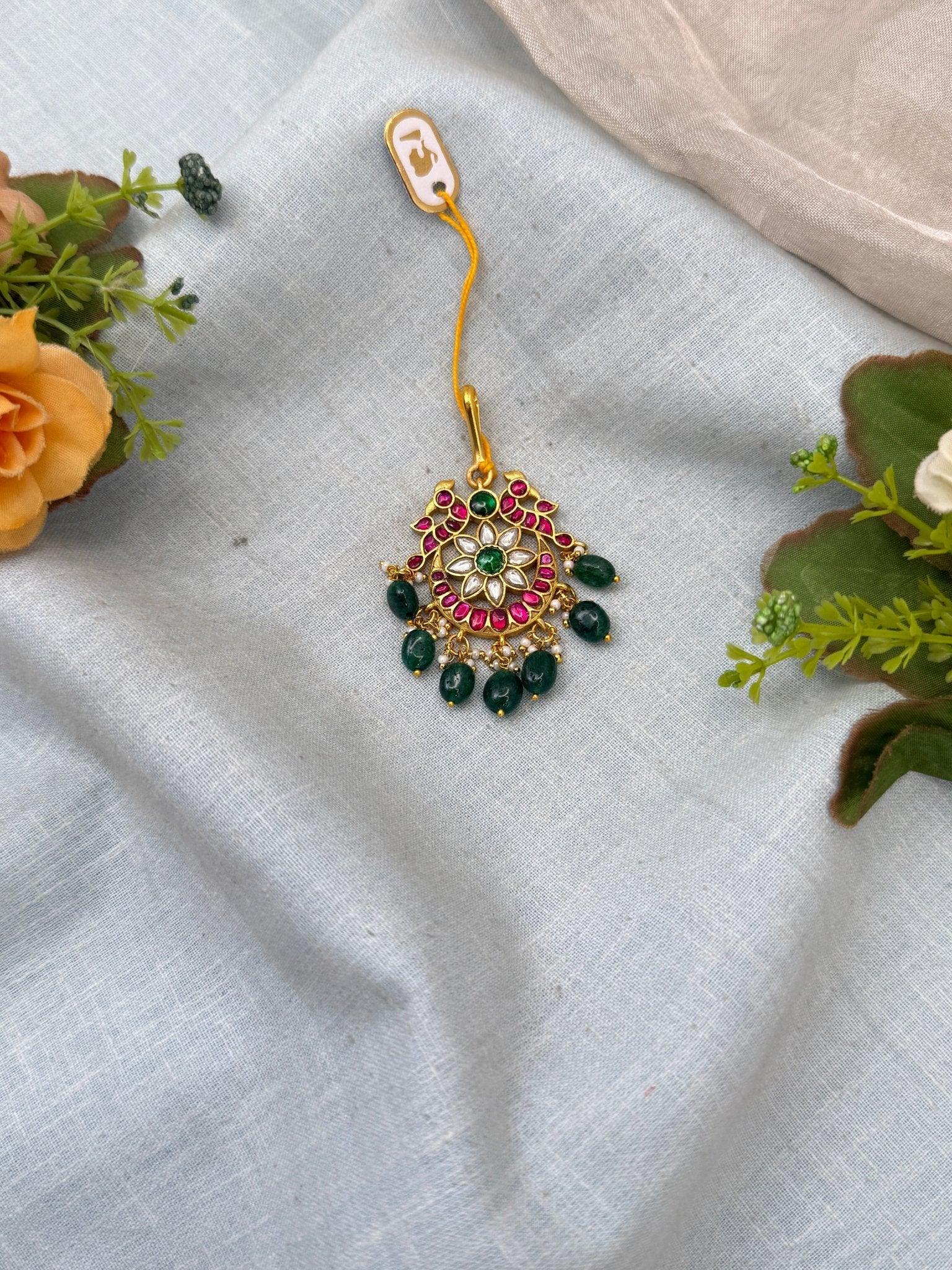 Royal Jadau kundan Maang Tikka 320 - Mahilas