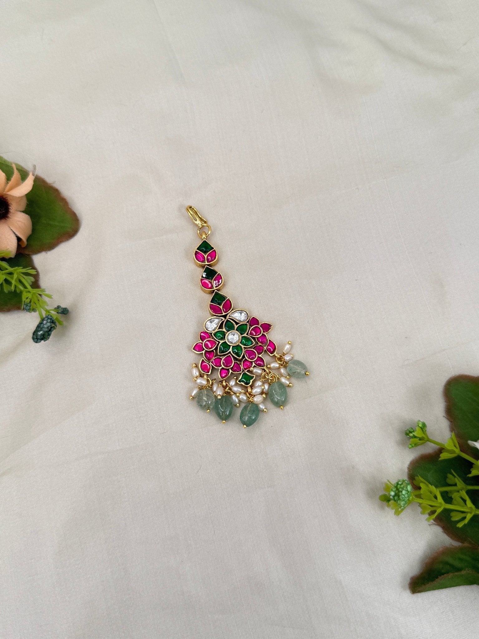 Royal Jadau Kundan Maang Tikka 4393 - Mahilas