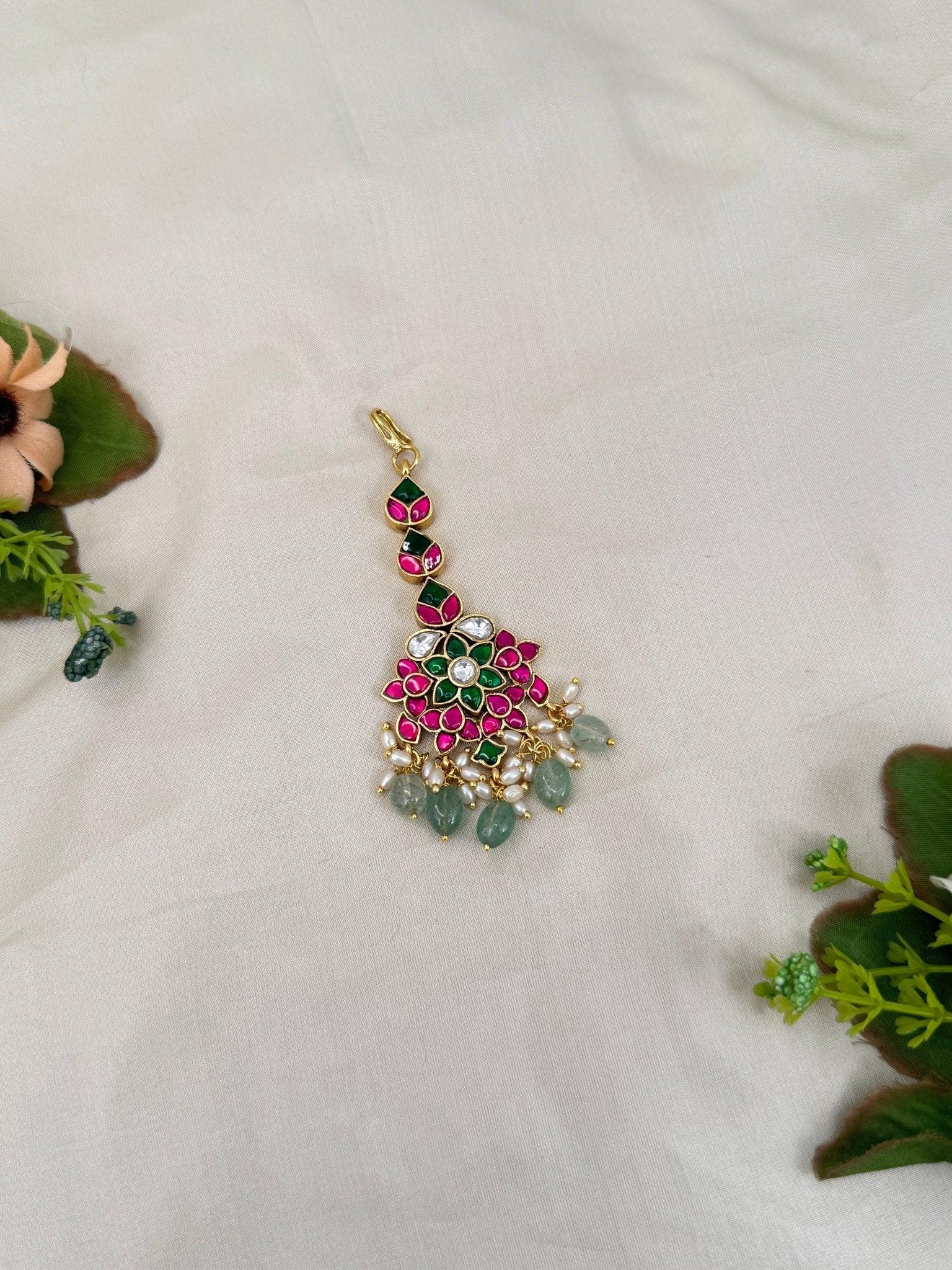 Royal Jadau Kundan Maang Tikka 4393 - Mahilas