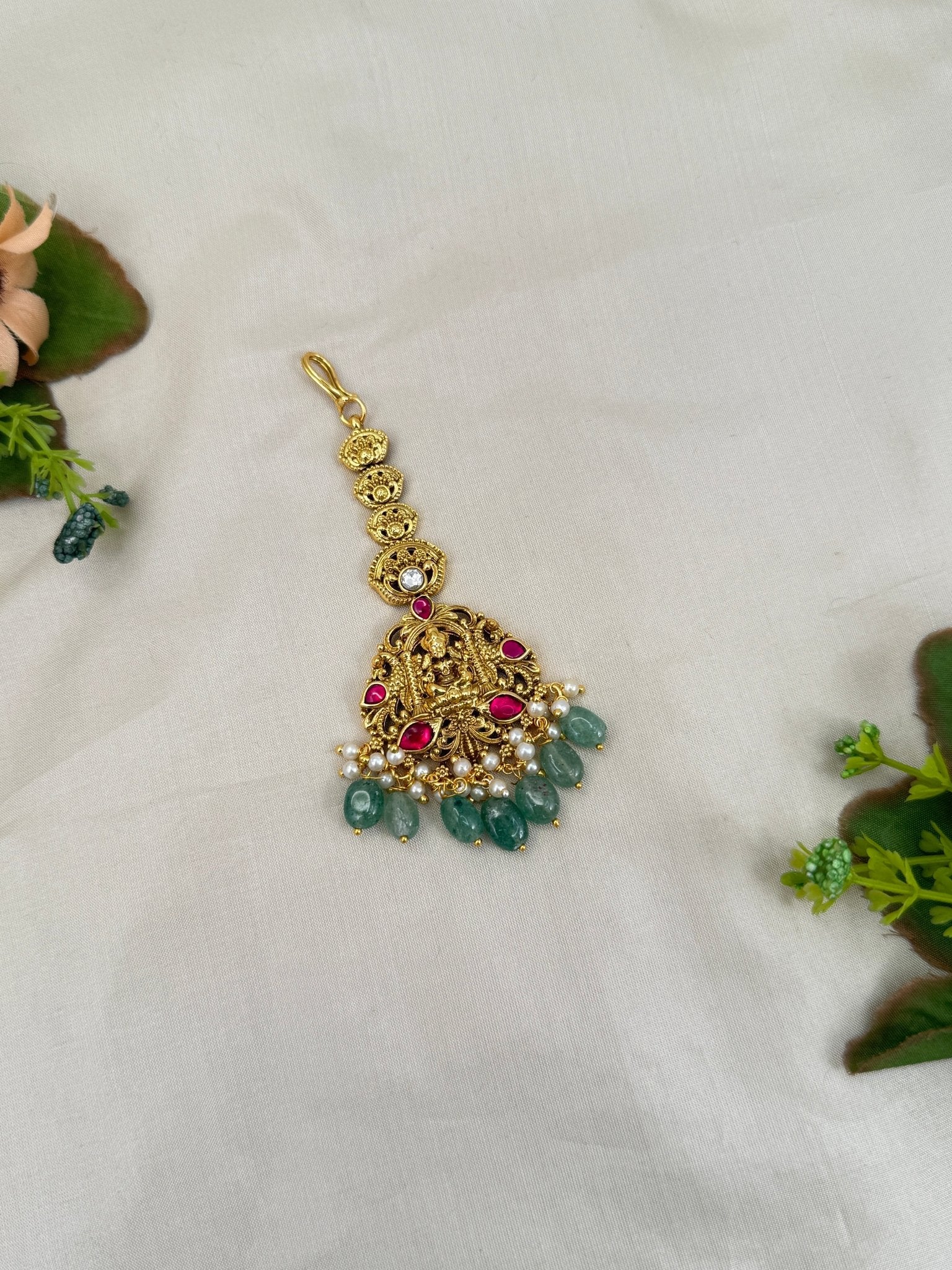 Royal Jadau Kundan Maang Tikka 4394 - Mahilas