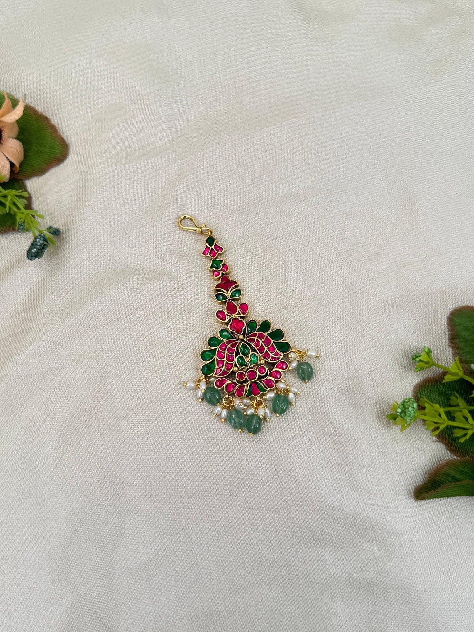 Royal Jadau Kundan Maang Tikka 4395 - Mahilas
