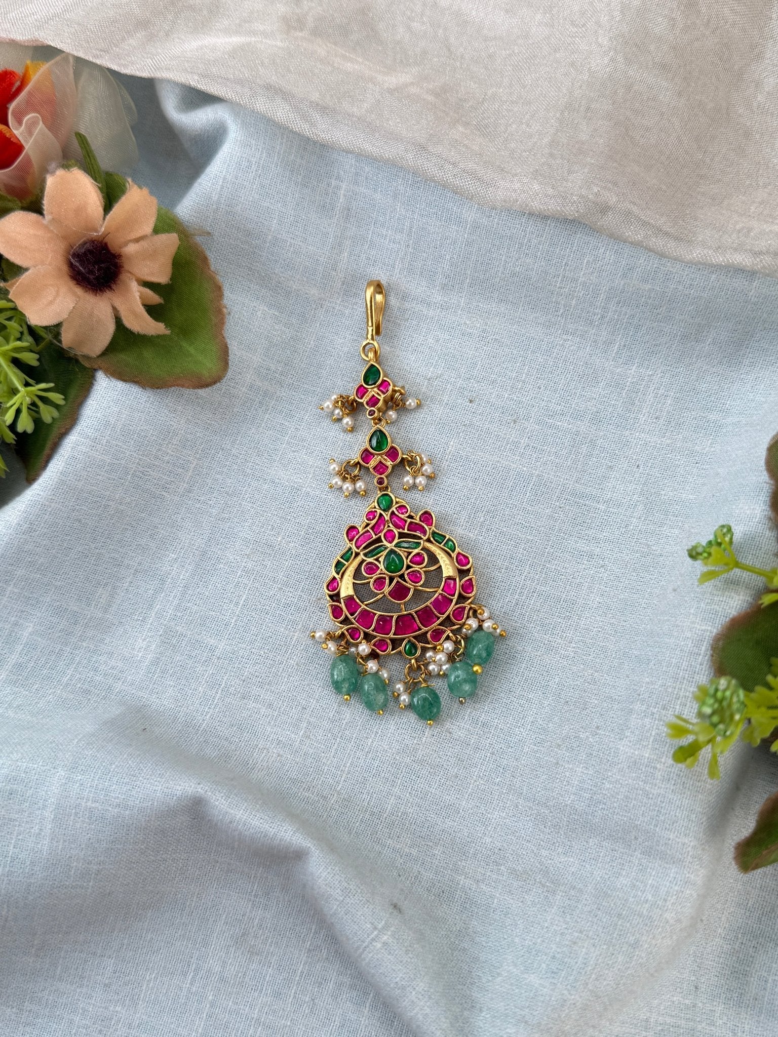 Royal Jadau Kundan Maang Tikka 524 - Mahilas