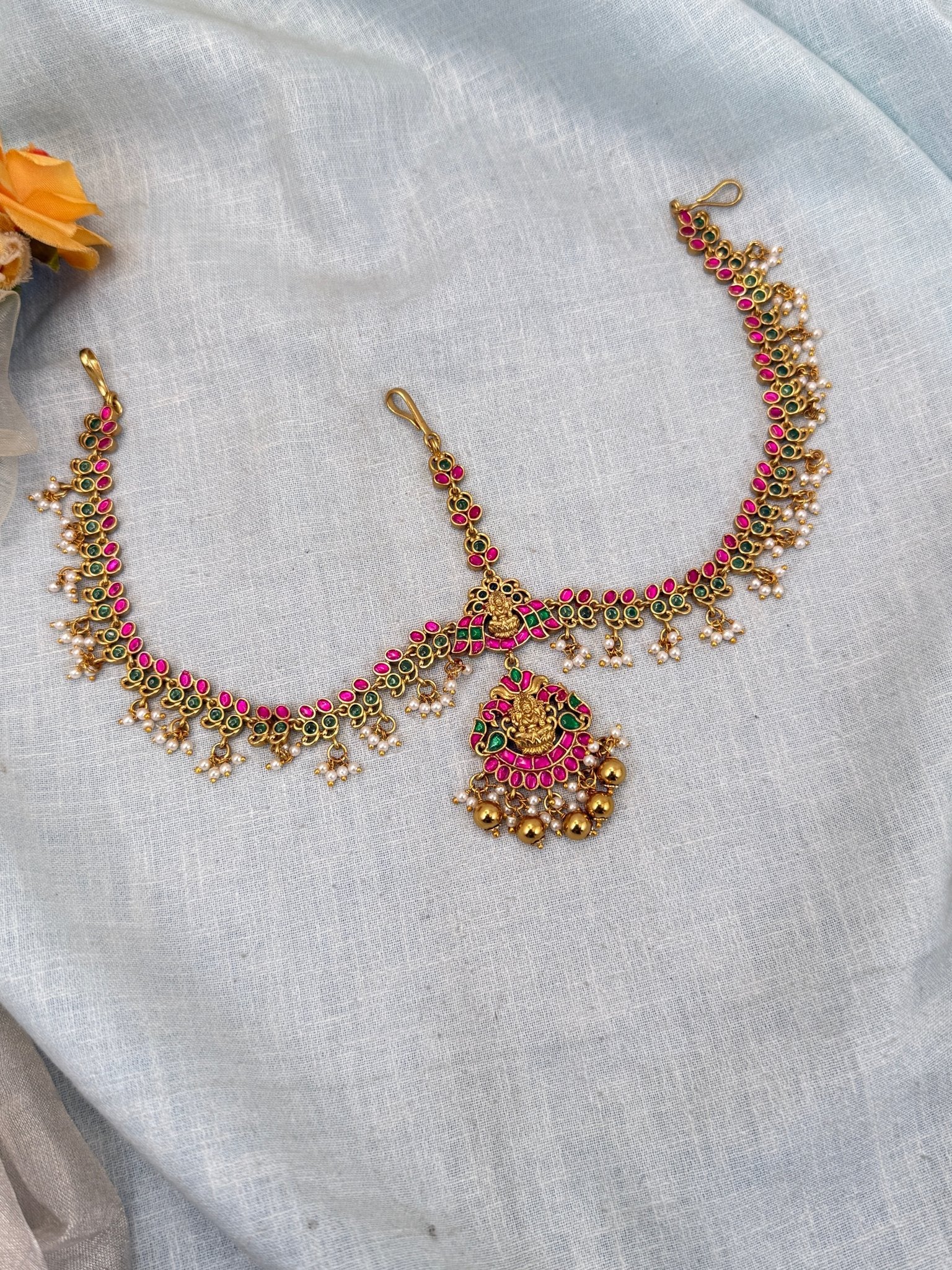 Royal Jadau Kundan Maang Tikka Mathapatti 364 - Mahilas