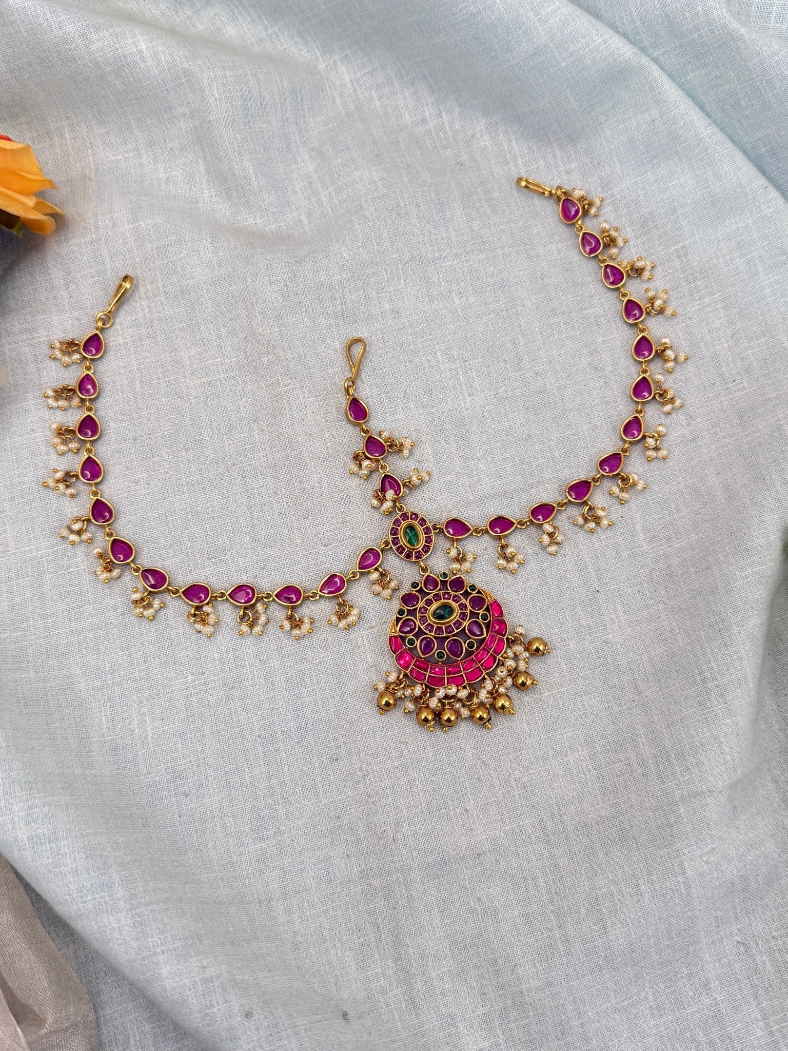 Royal Jadau Kundan Maang Tikka Mathapatti 365 - Mahilas