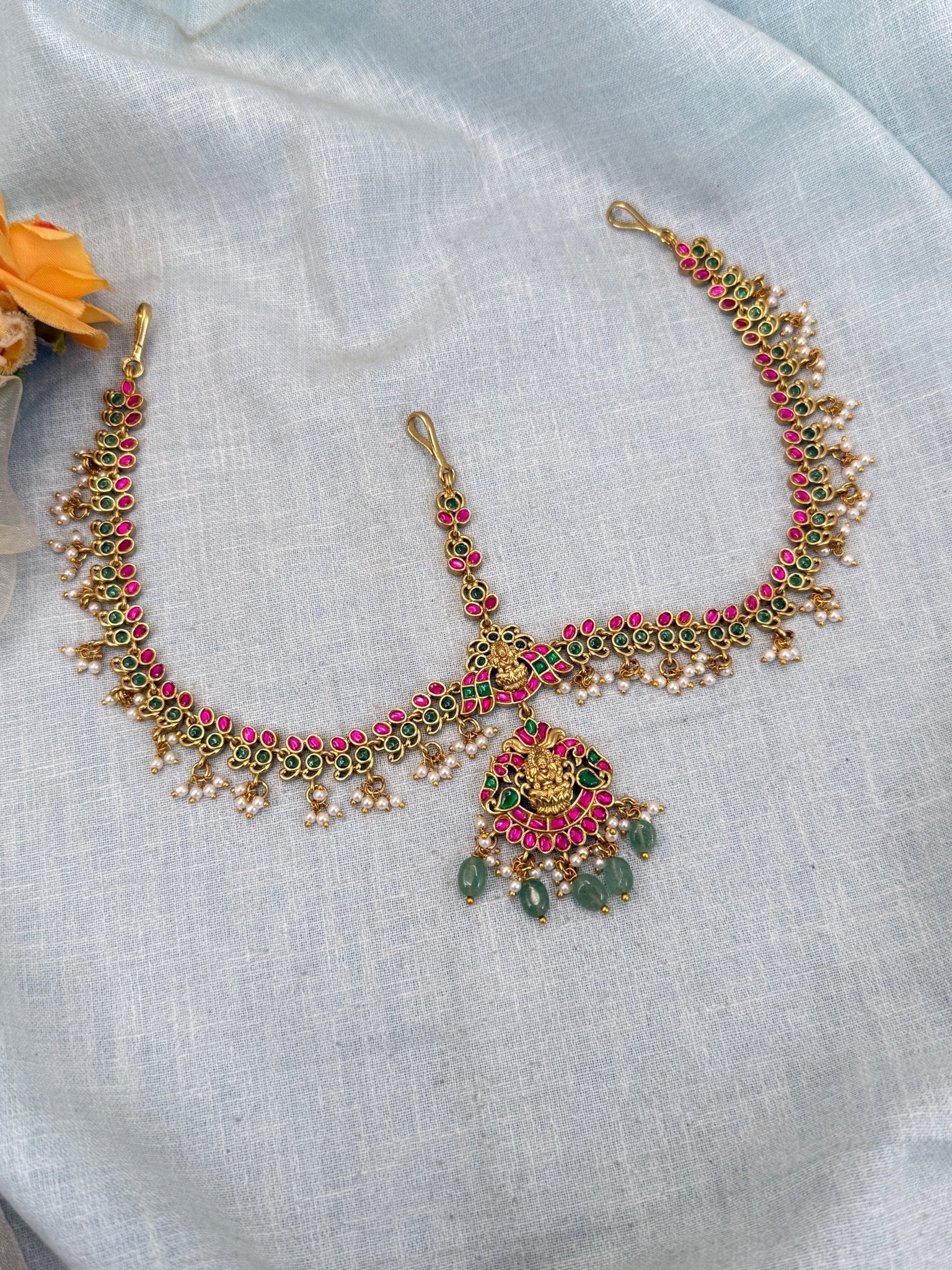 Royal Jadau Kundan Maang Tikka Mathapatti 367 - Mahilas