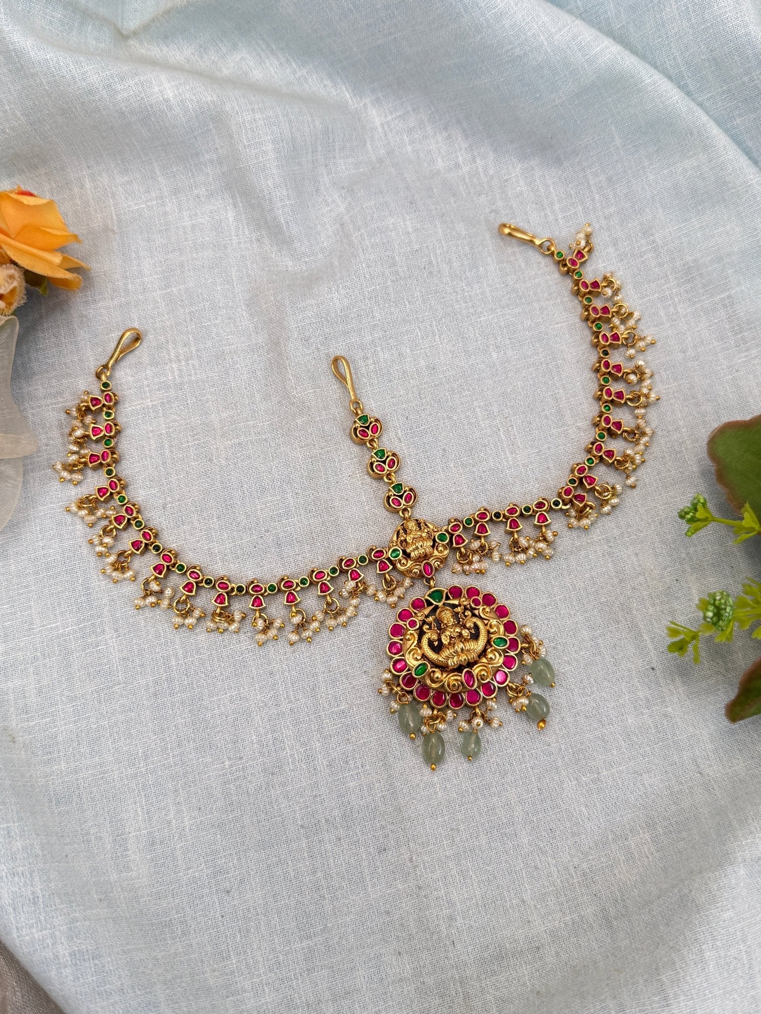 Royal Jadau Kundan Maang Tikka Mathapatti 368 - Mahilas