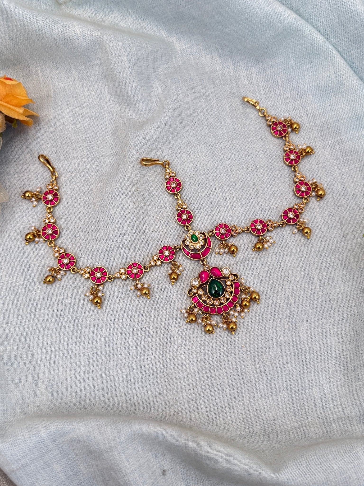 Royal Jadau Kundan Maang Tikka Mathapatti 376 - Mahilas