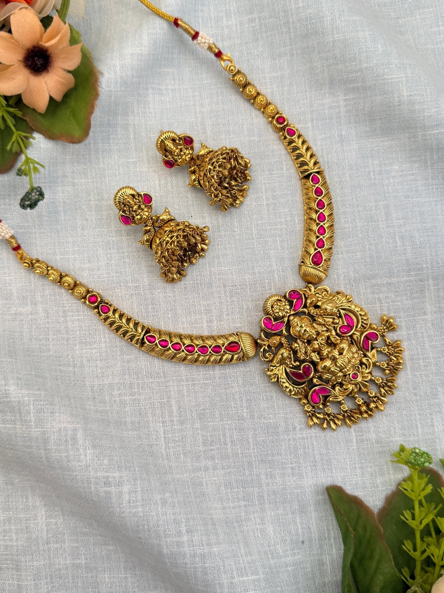 Royal Jadau Kundan Necklace Set 499 - Mahilas