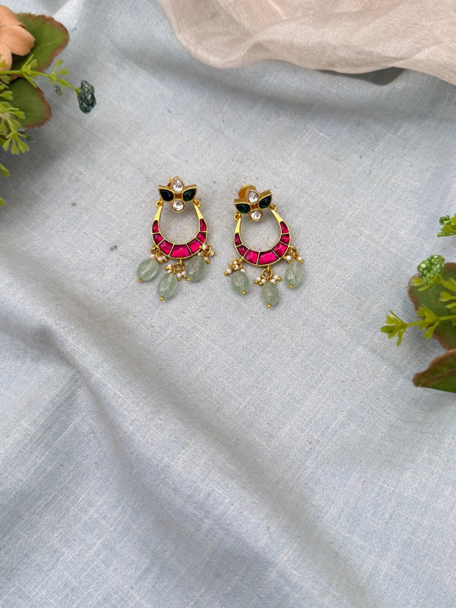 Royal Jadau Kundan Stud Earrings 0561 - Mahilas