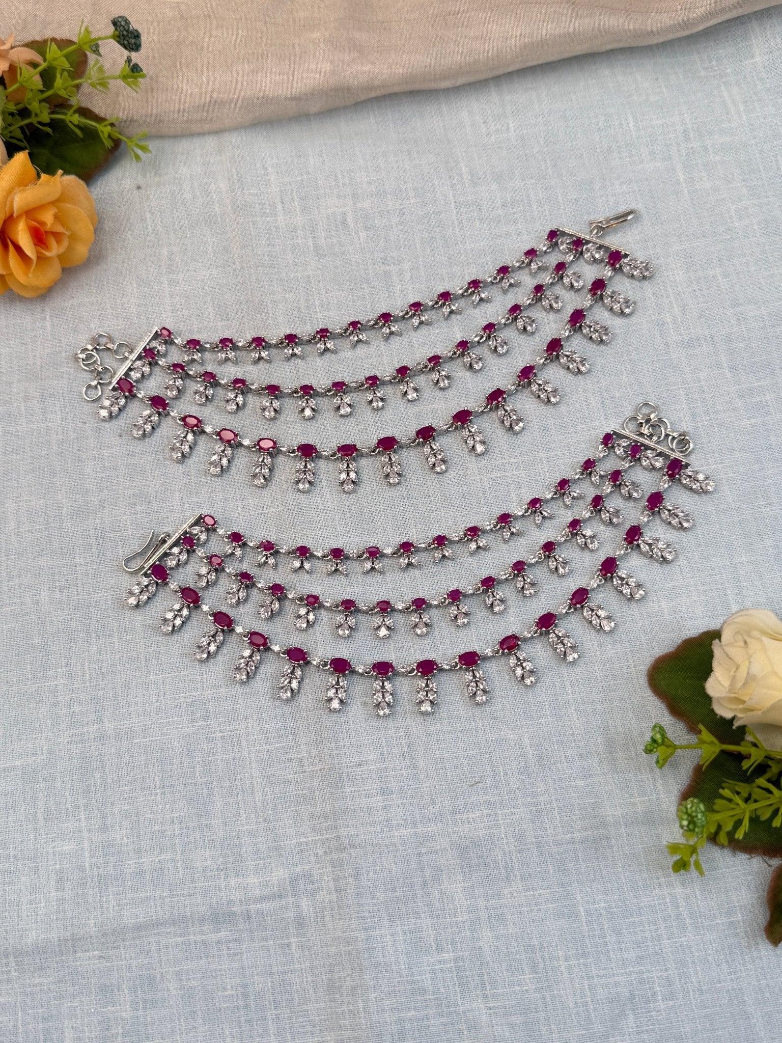 Royal Stone Maatal Ear Chain 265 - Mahilas