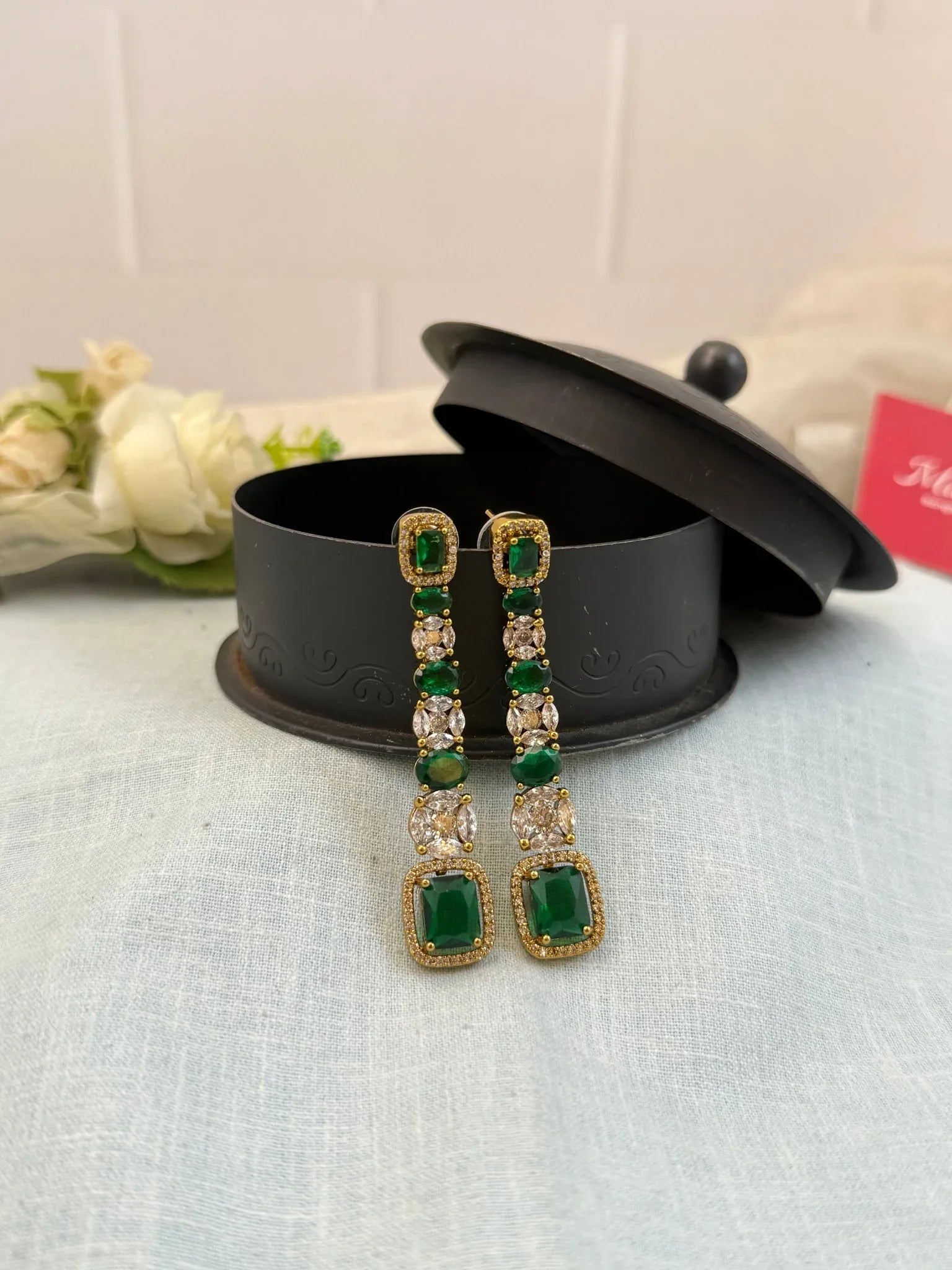 Royal Victorian Stone Earrings 0236 - Mahilas