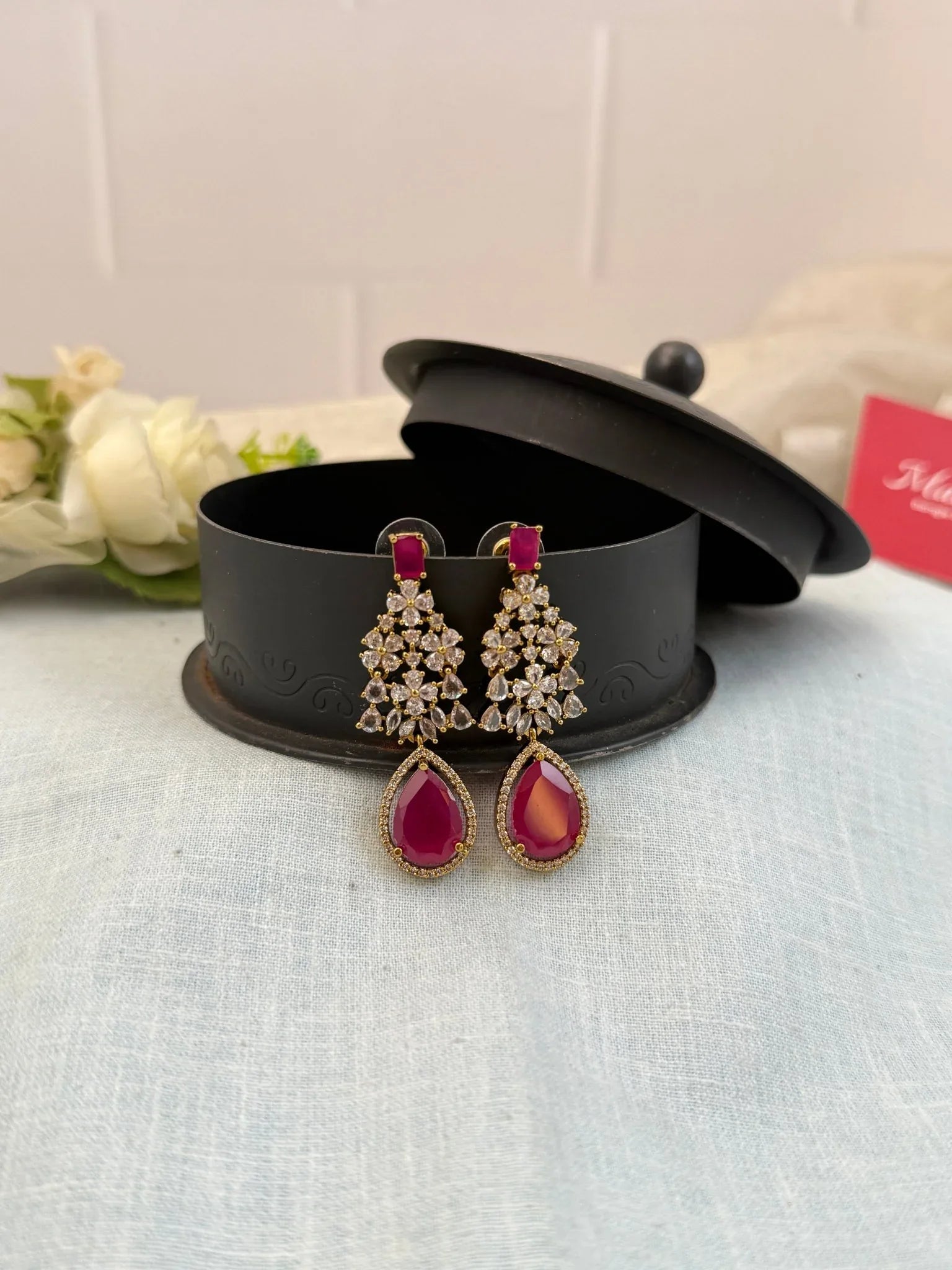 Royal Victorian Stone Earrings 0243 - Mahilas