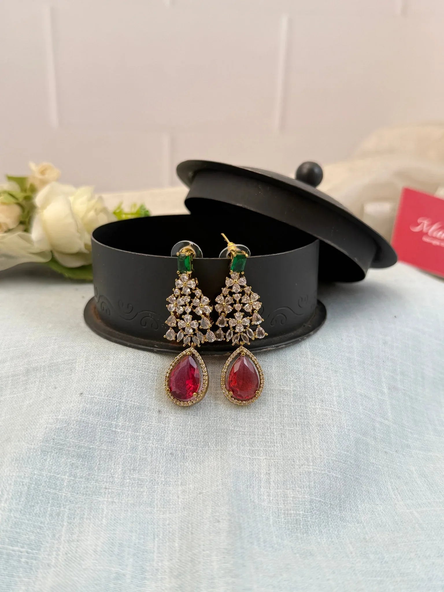 Royal Victorian Stone Earrings 0246 - Mahilas