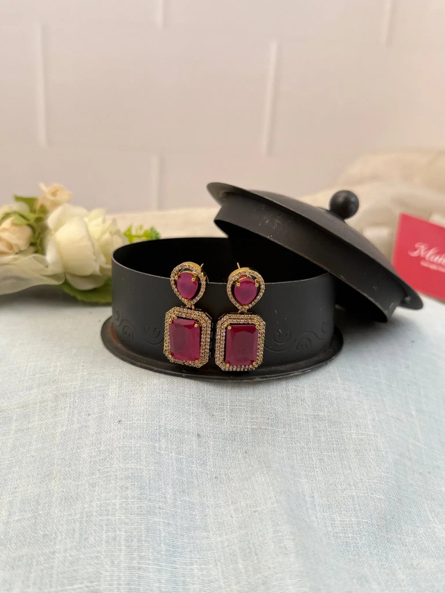 Royal Victorian Stone Earrings 0251 - Mahilas