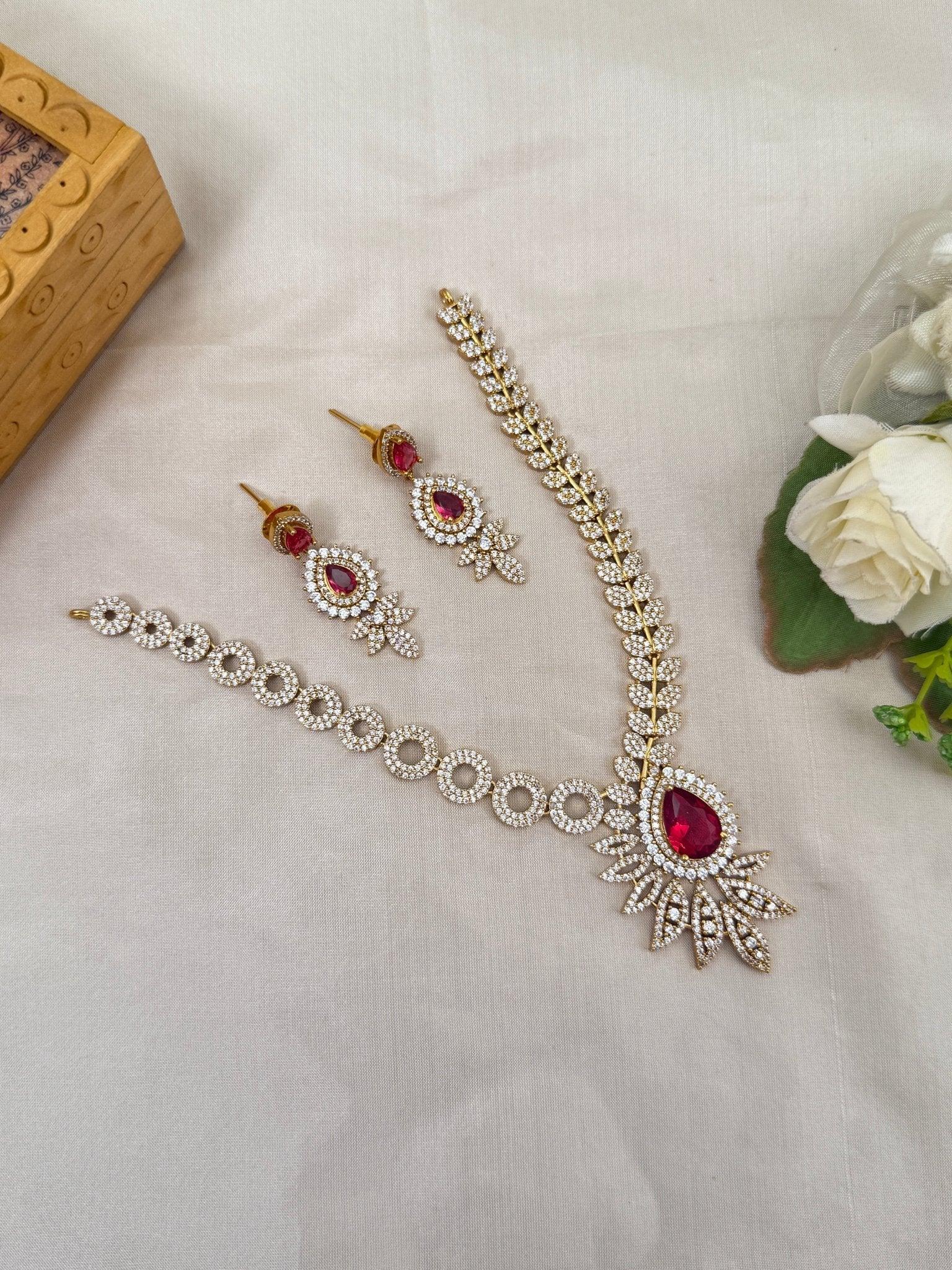 Royal Victorian Stone Necklace Set 269 - Mahilas