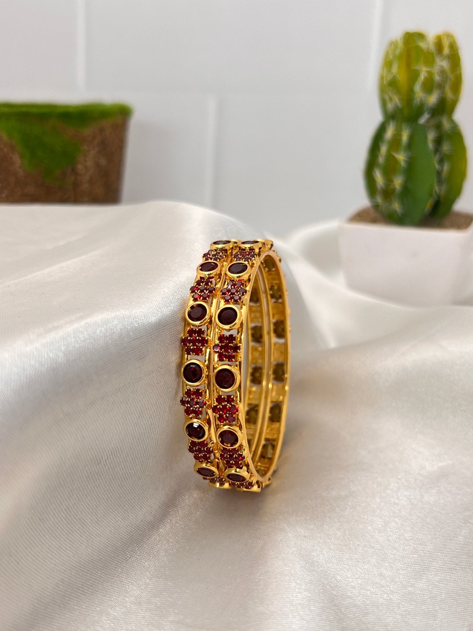 Stone Bangle 0297 - 6 Colours - Mahilas