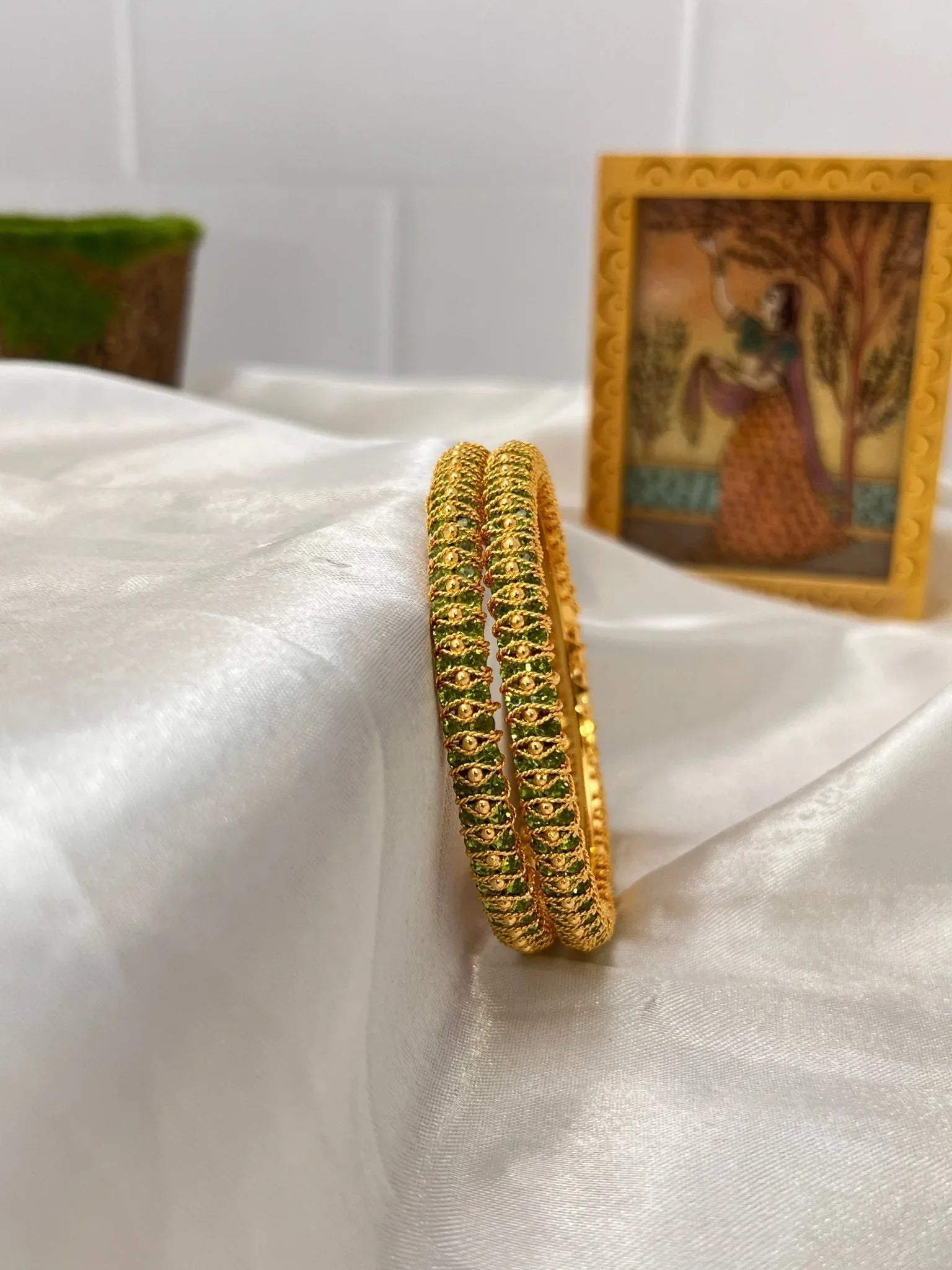 Stone Bangle 0301 - 8 Colours - Mahilas