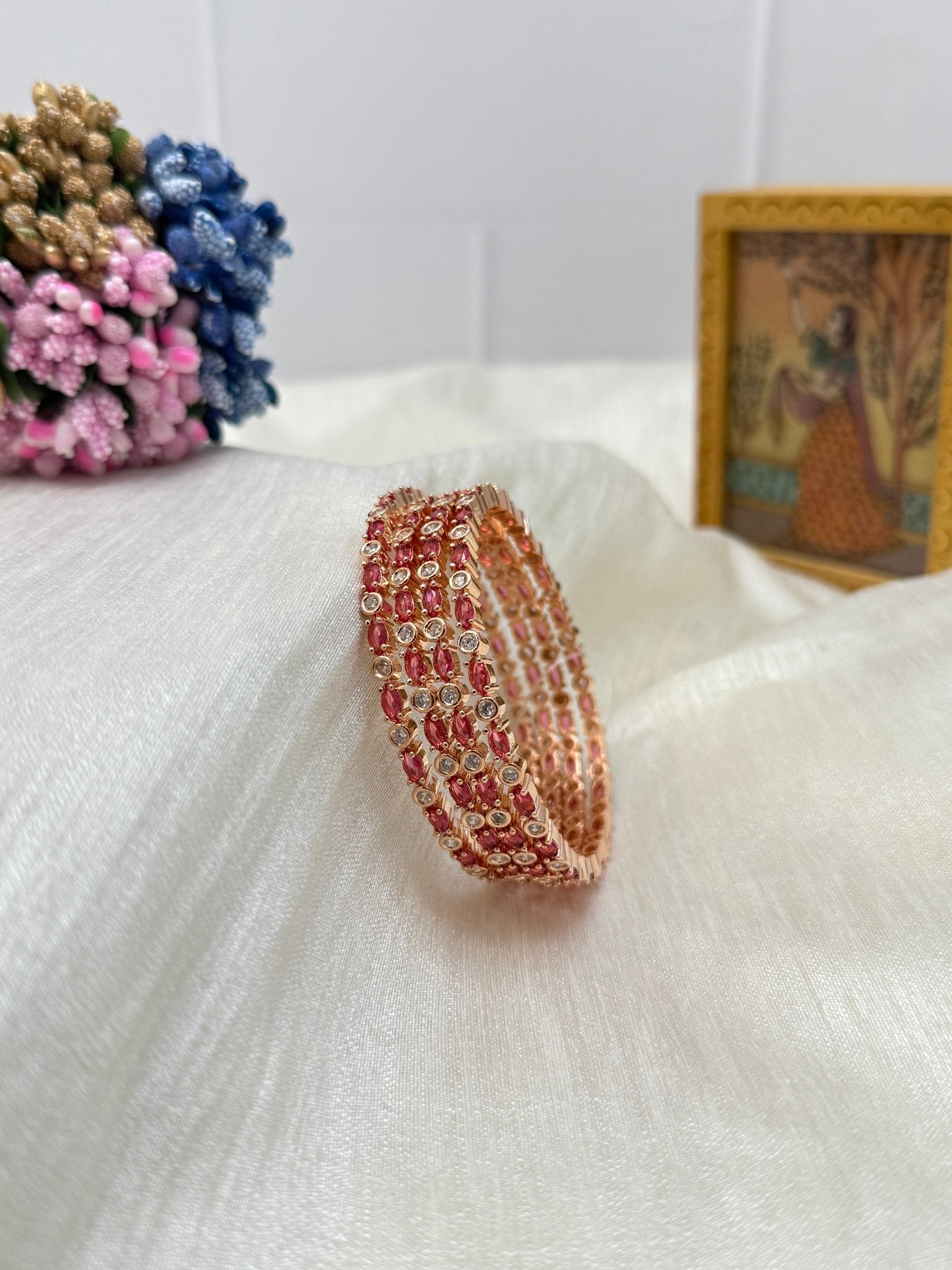 Stone Bangles 0344 (6 colours) - Mahilas