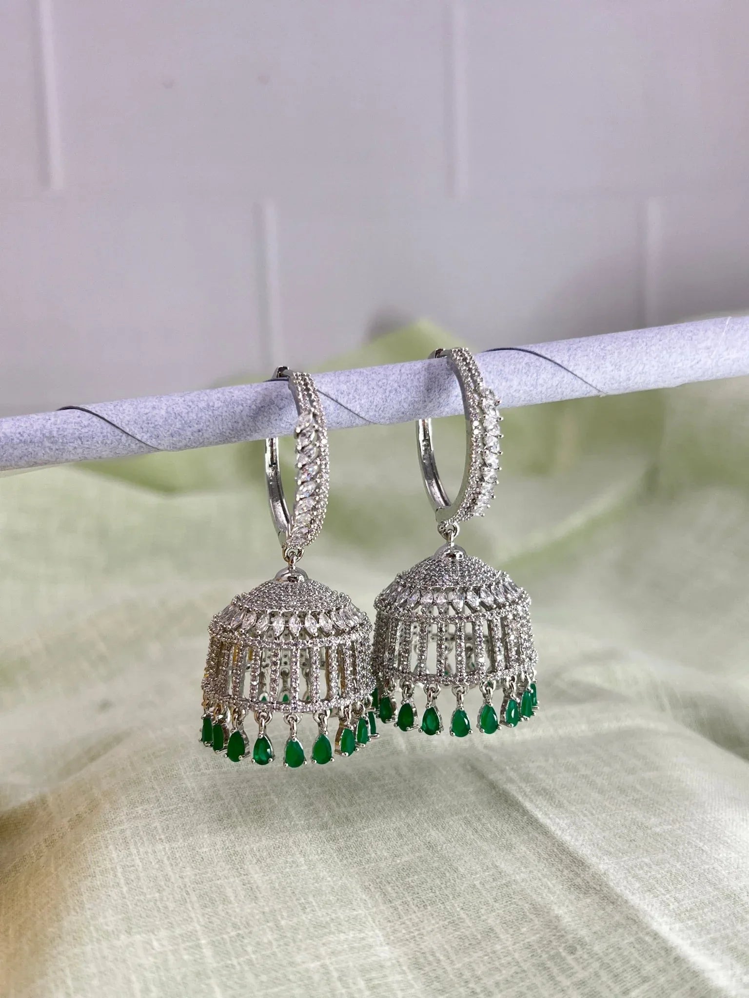 Stone Jhumka 0078 - Mahilas