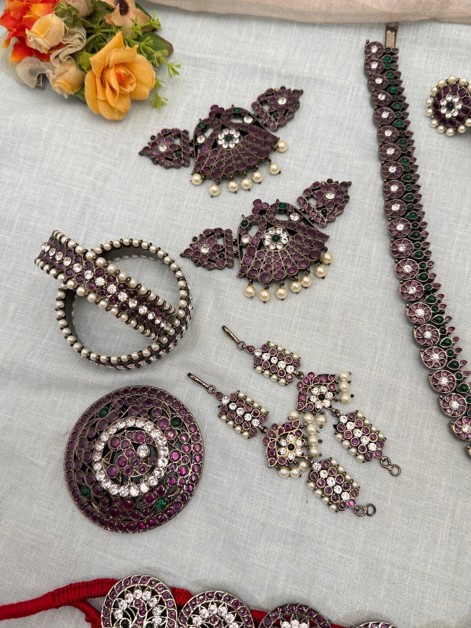 Temple Full Set Dark Antique Pure Brass | 014 - Mahilas