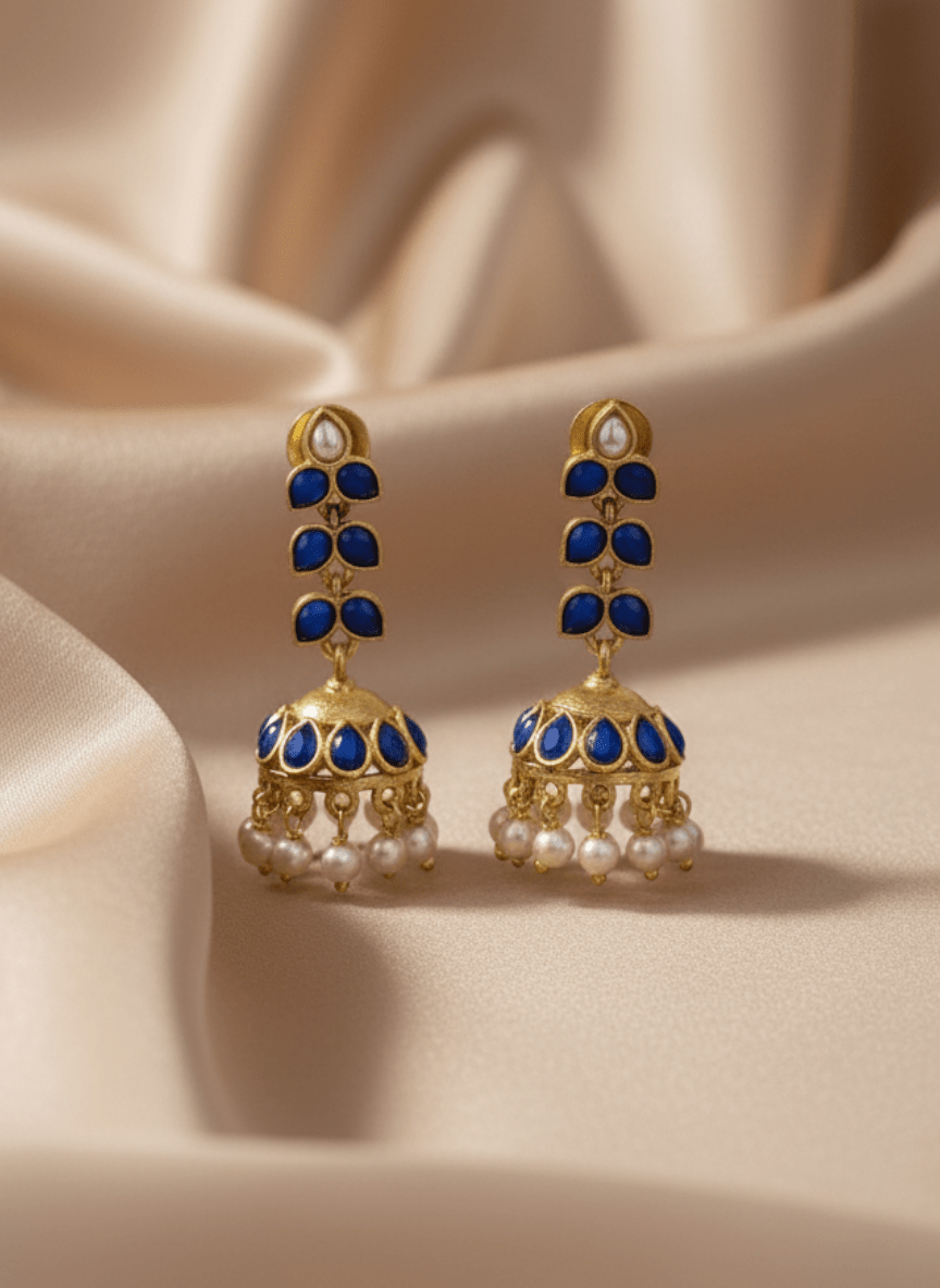 Traditional Ethnic Drop Jhumka Earrings | E0230 - Mahilas