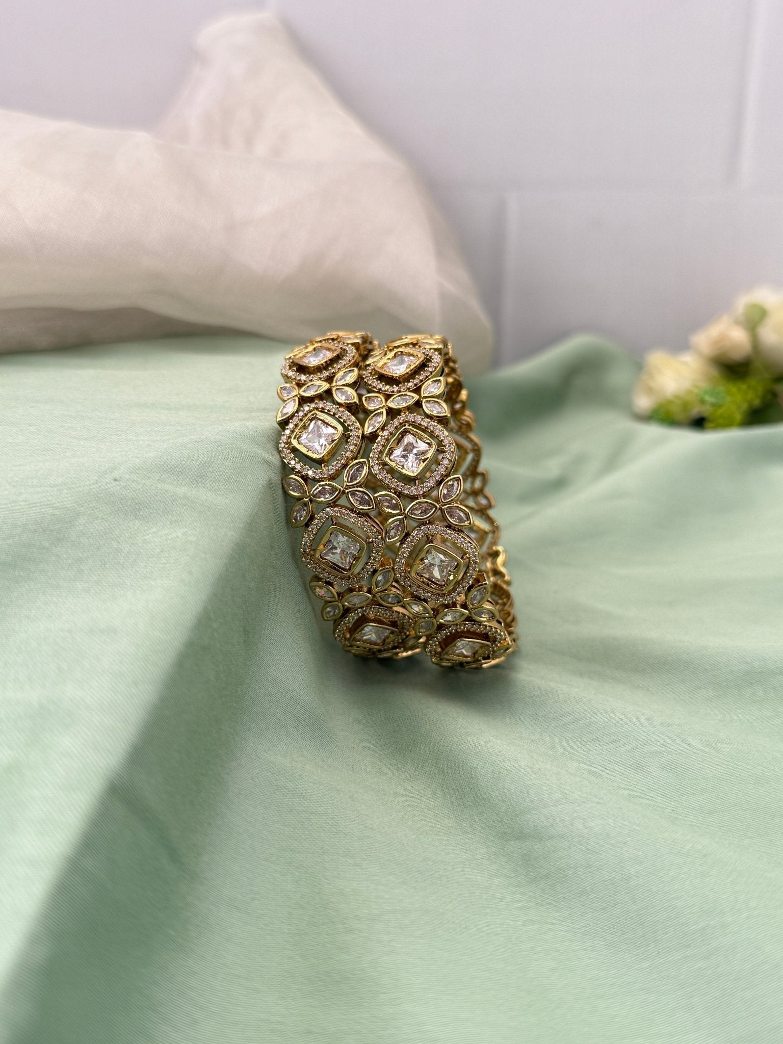 Victorian Antique Kada Bangles 7008 - 5 Colors - Mahilas