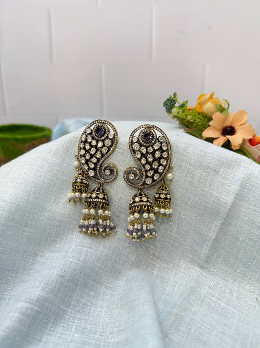 Victorian Earcuff Earrings Jhumka 1106 - Mahilas