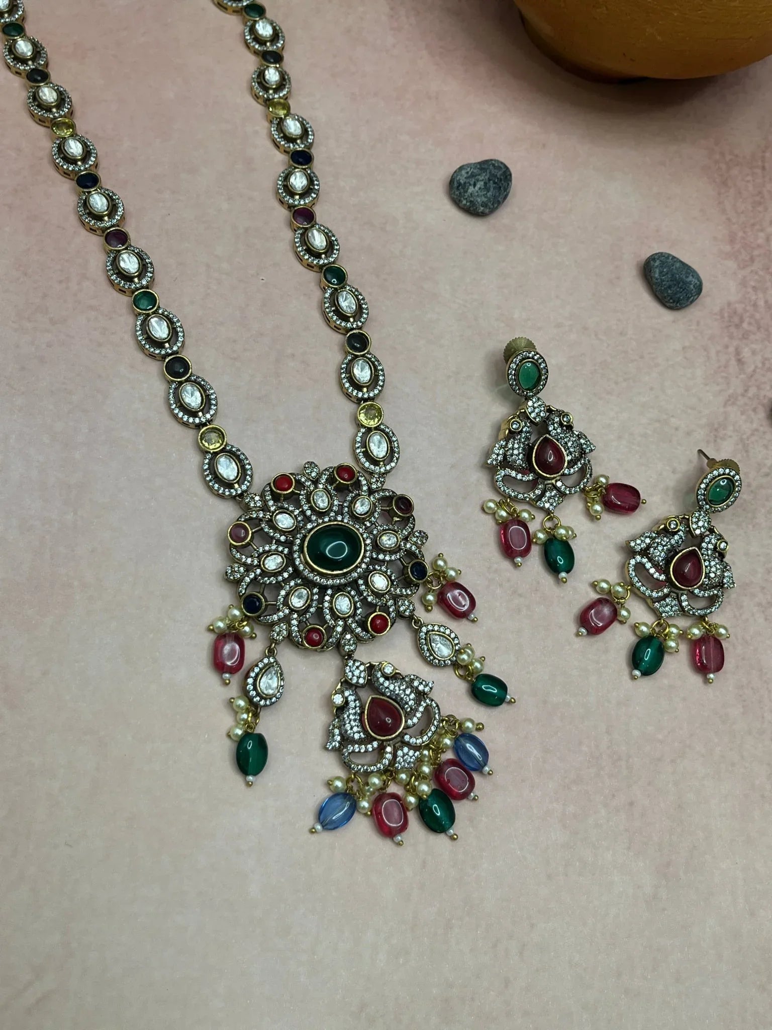 Victorian Necklace Multicolor 1414 - Mahilas