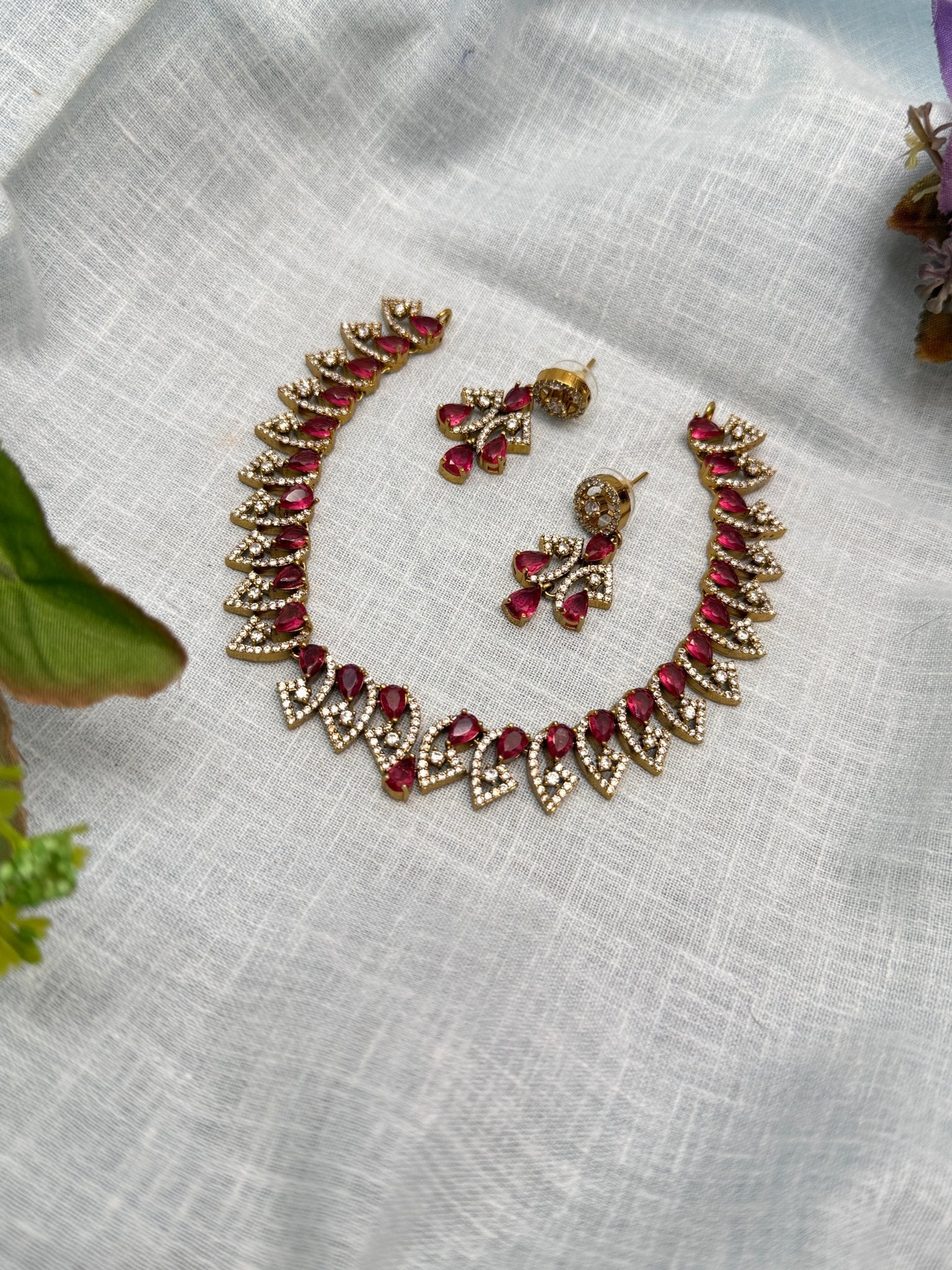 Victorian Necklace Set 244 - 6 Colors - Mahilas