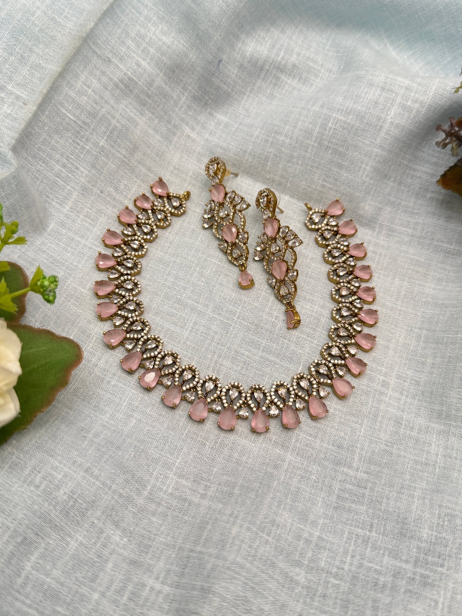 Victorian Necklace Set 246 - 5 Colors - Mahilas