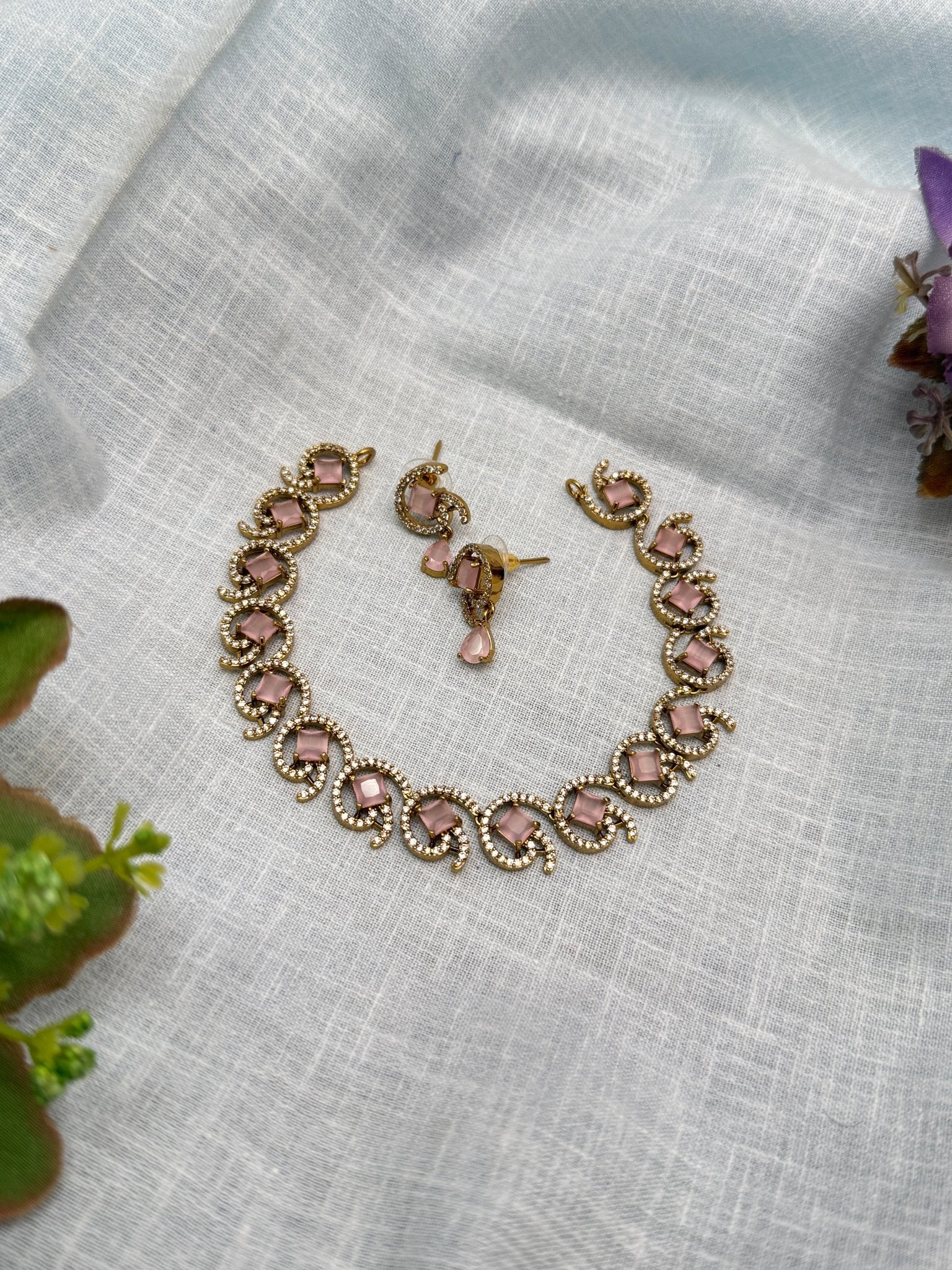 Victorian Necklace Set 247 - 5 Colors - Mahilas