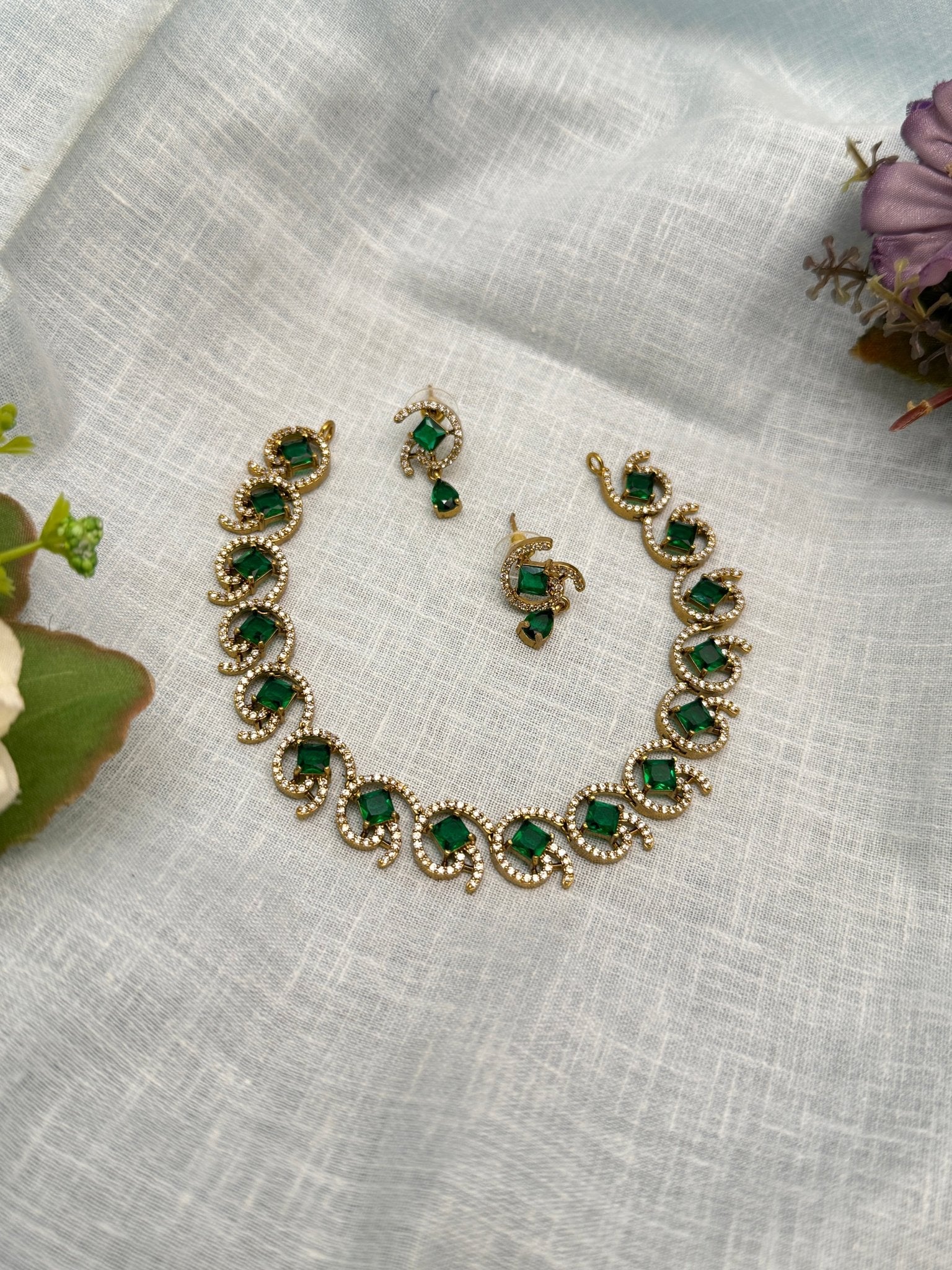 Victorian Necklace Set 247 - 5 Colors - Mahilas