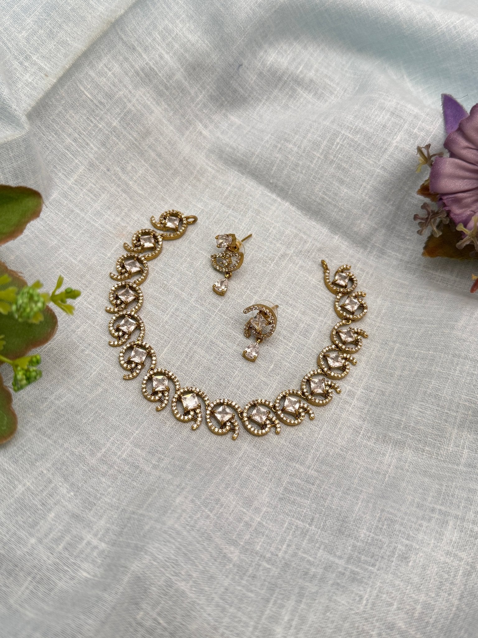 Victorian Necklace Set 247 - 5 Colors - Mahilas