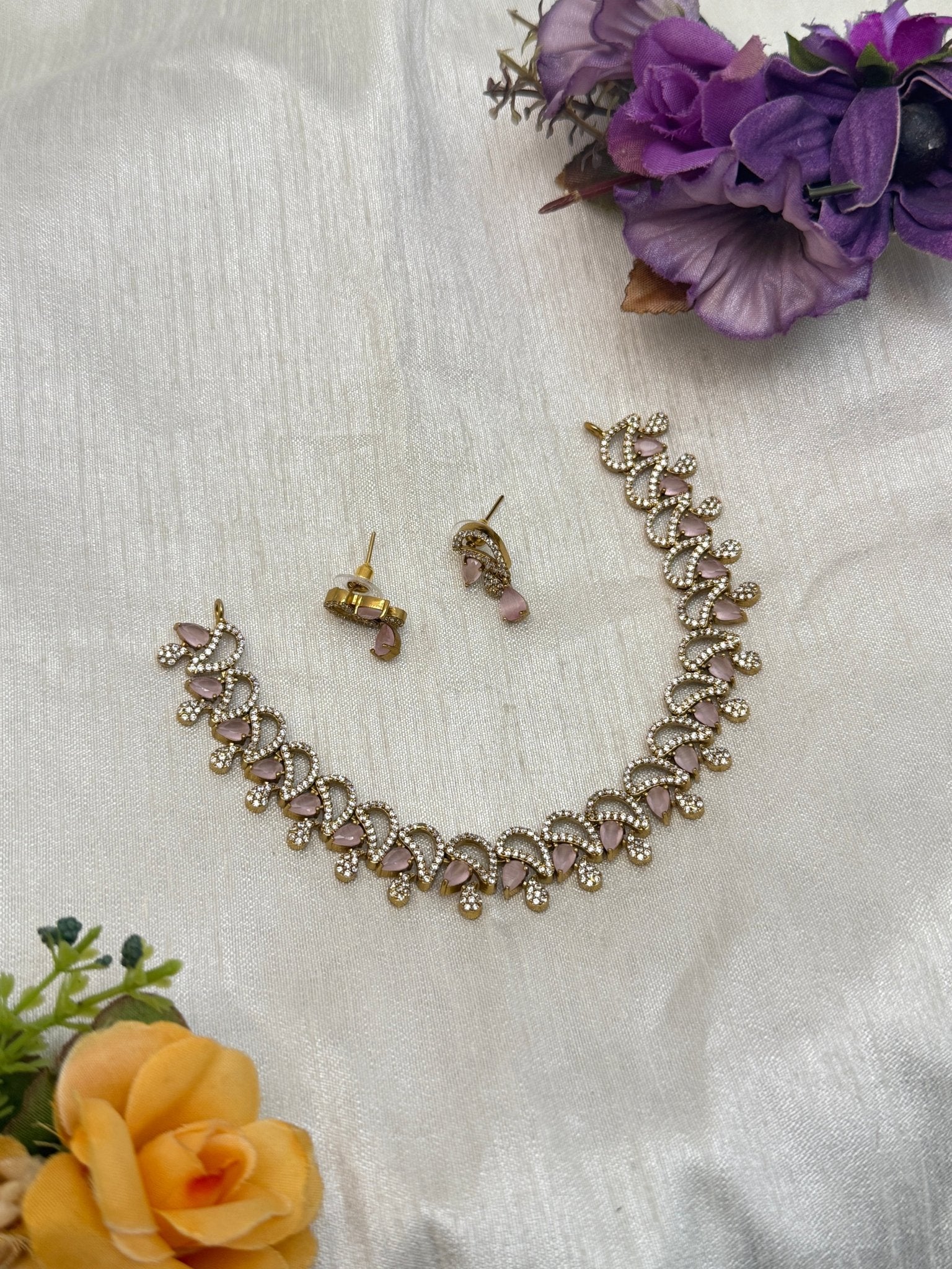 Victorian Necklace Set 252 - 5 Colors - Mahilas