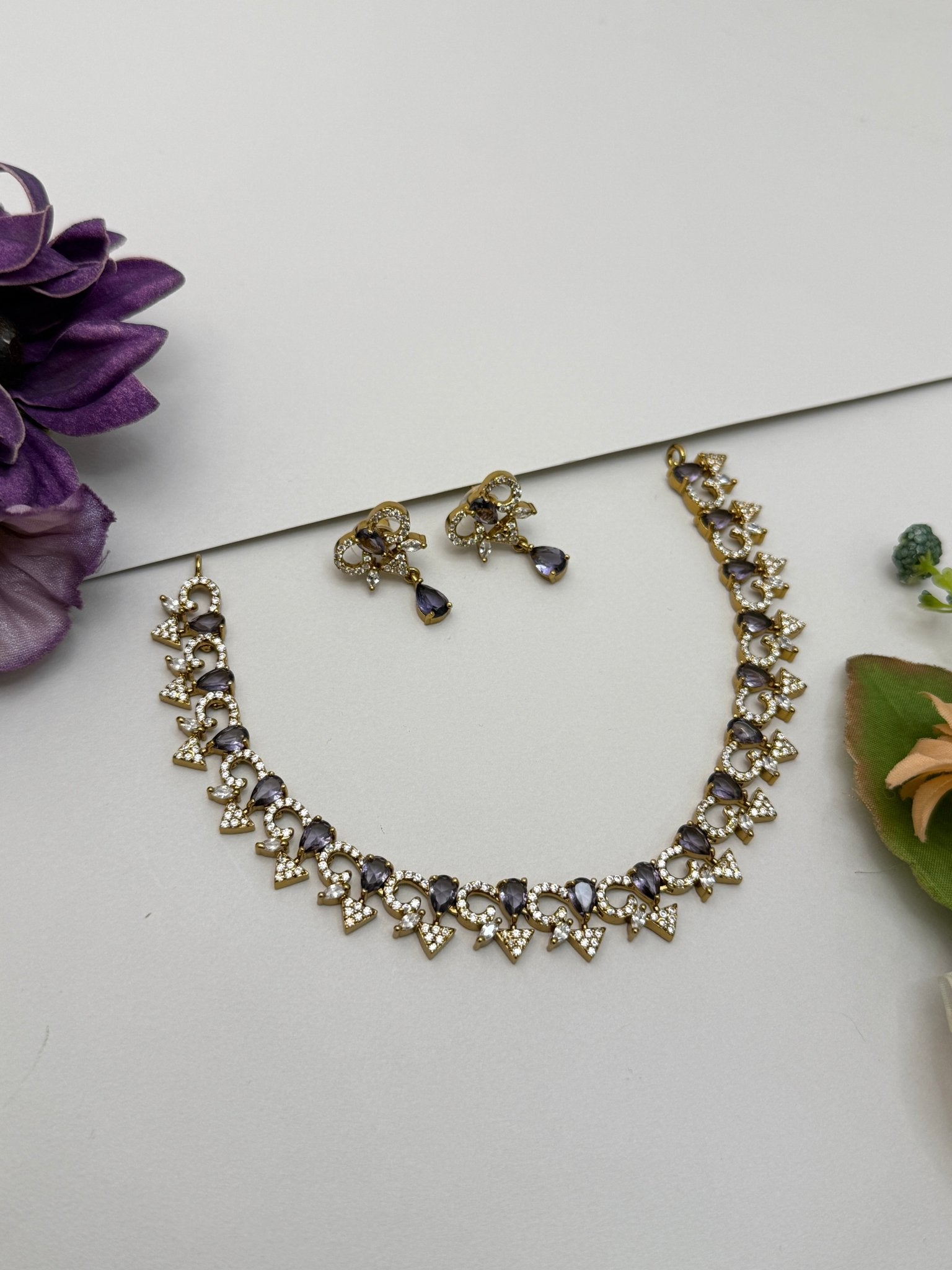 Victorian Necklace Set 255 - 6 Colors - Mahilas