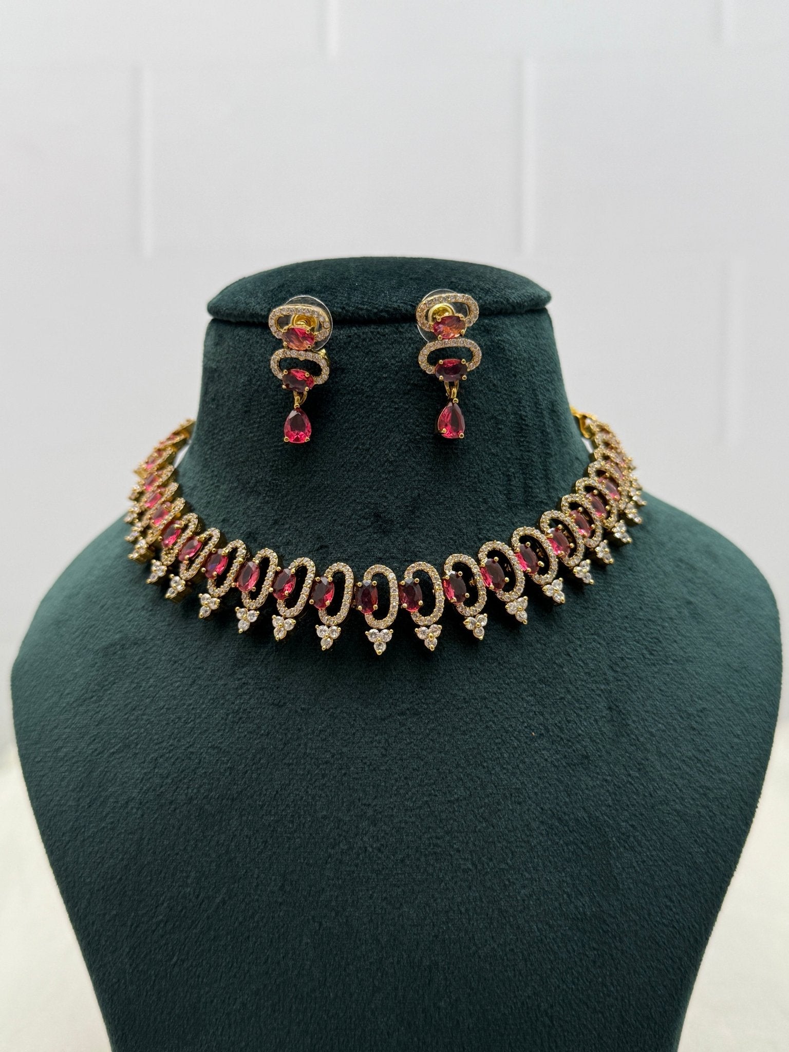 Victorian Necklace Set 256 - 5 Colors - Mahilas