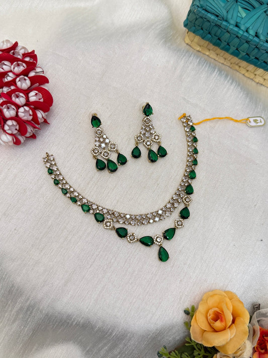 Victorian Stone Necklace Set 231 - Mahilas