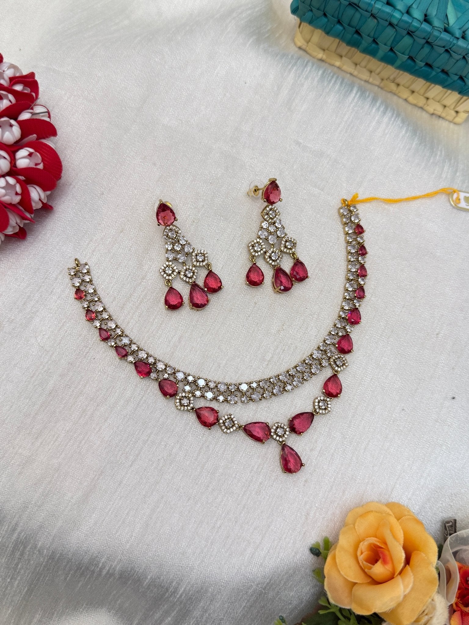 Victorian Stone Necklace Set 232 - Mahilas