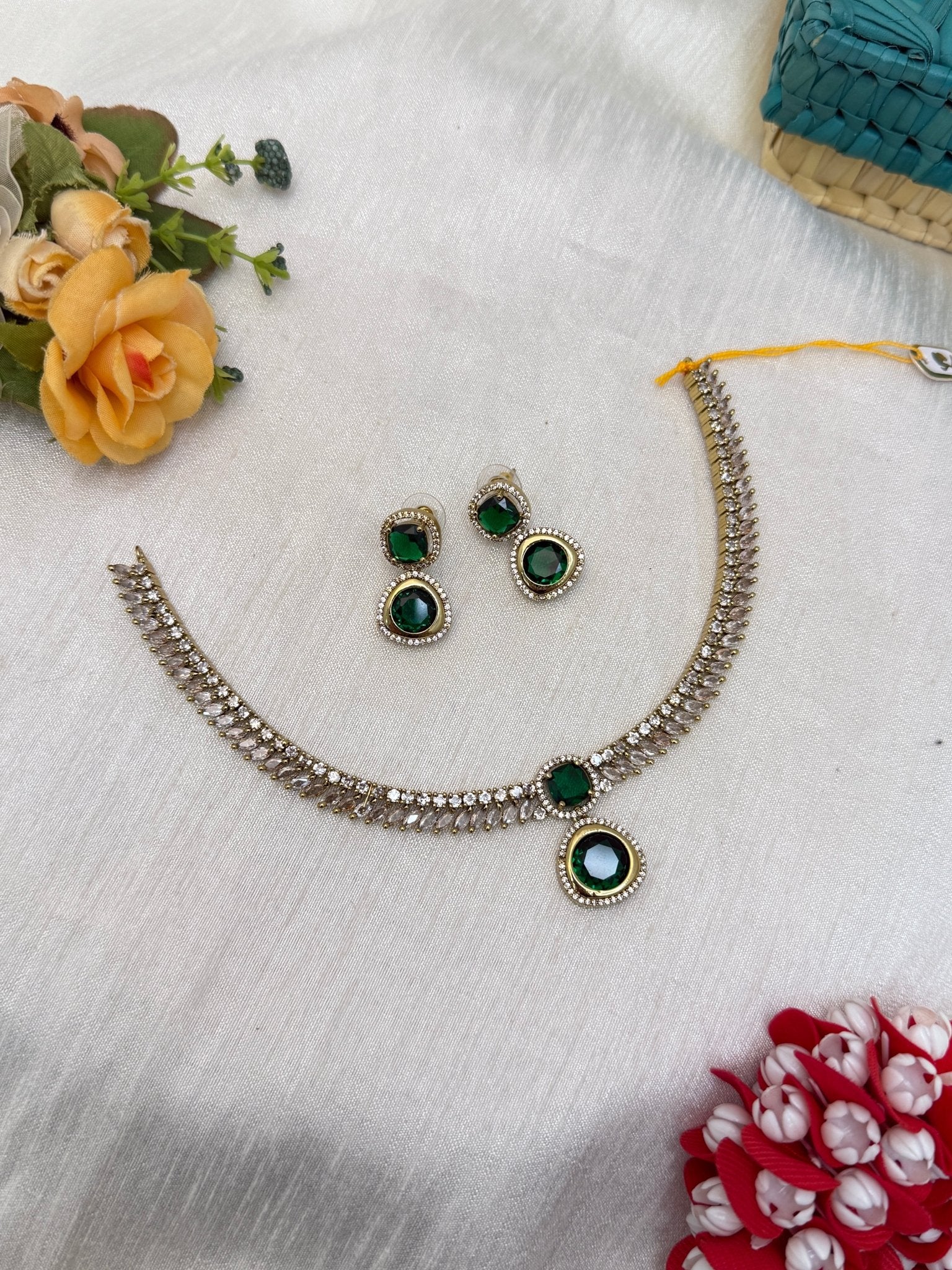 Victorian Stone Necklace Set 238 - Mahilas