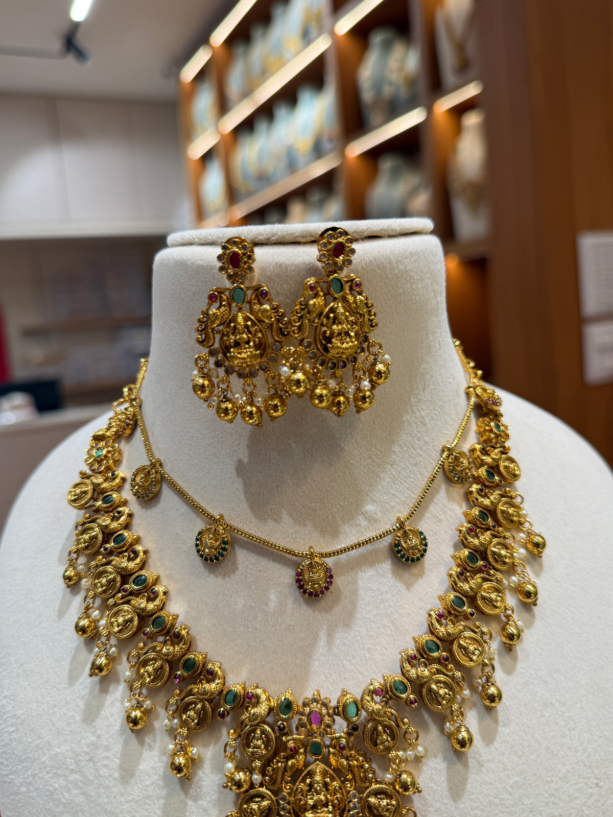 Antique Kaasu Pendant & Chain Full Necklace Set | NC006